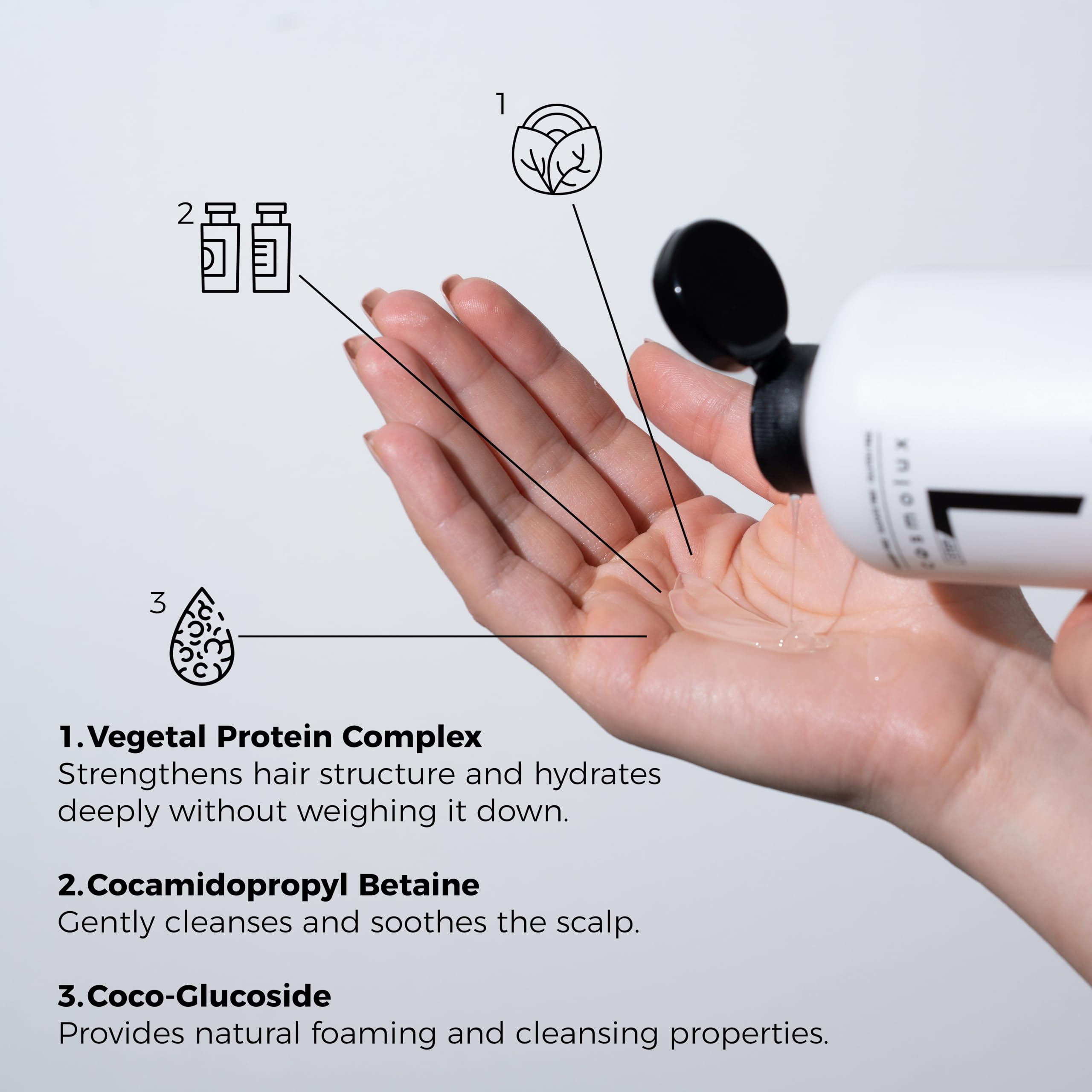 cosmolux BondGuard Clarifying Shampoo for Women – Volumizing, Hydrating & Thickening Routine Shampoo for Fine, Thinning Hair – Strengthens & Repairs – Sulfate-Free Formula, 8.5 fl oz