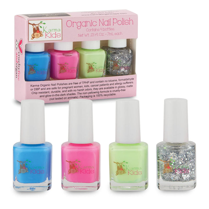 Karma Organic Spa Karma Kids Box Set No. 1 - Nail Polish; Non-Toxic, Vegan and Cruelty-Free