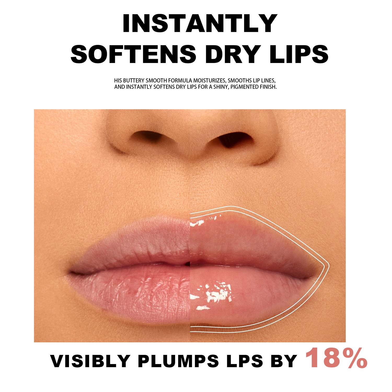 YU KUI LX Lip Balm Click Slick, Honey Melting Lip Glow Oil, Moisturizing and Long-lasting Lip Plumper, Non Sticky Lipstick with Coconut Oil (01 Tomatoes)