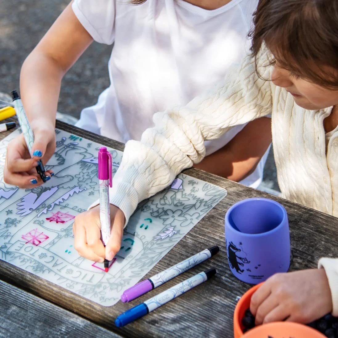 modern-twist 10 x 14 Reusable Coloring Doodle Mat, Alphabet Animals, Pack of 1