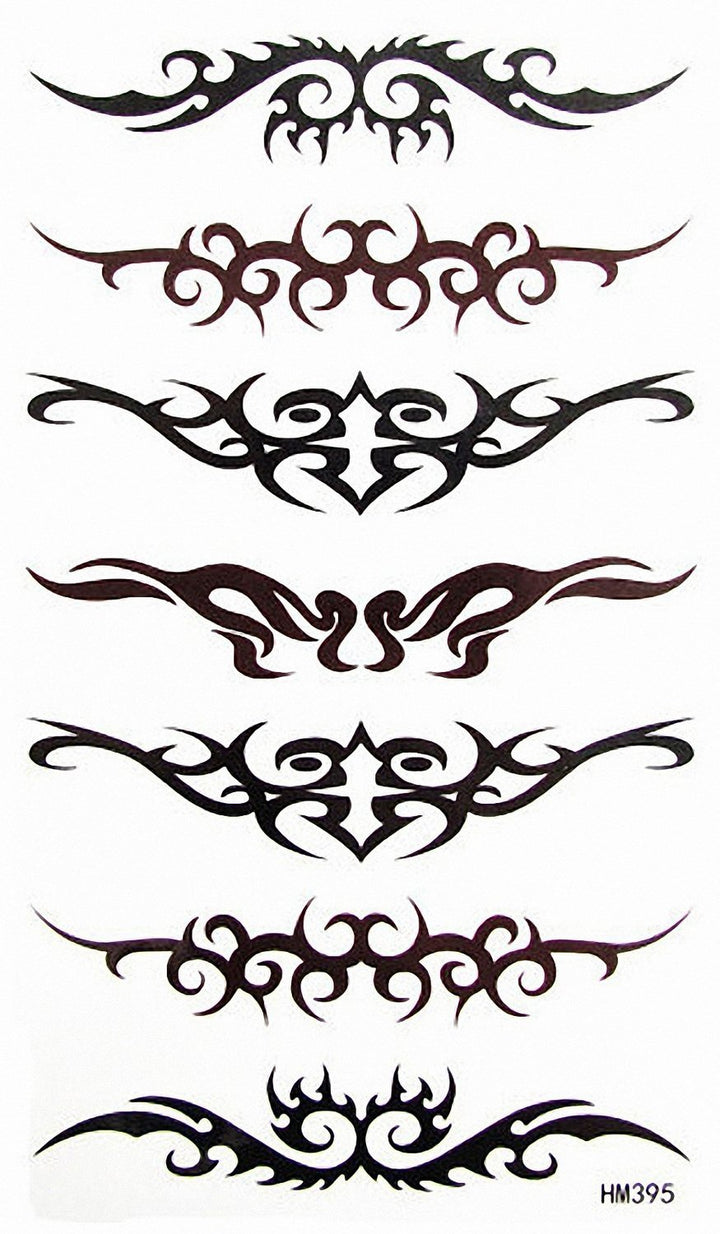 MapofBeauty Tribal Armband Temporary Waterproof Tattoo Sticker(2 Pcs/Lot)