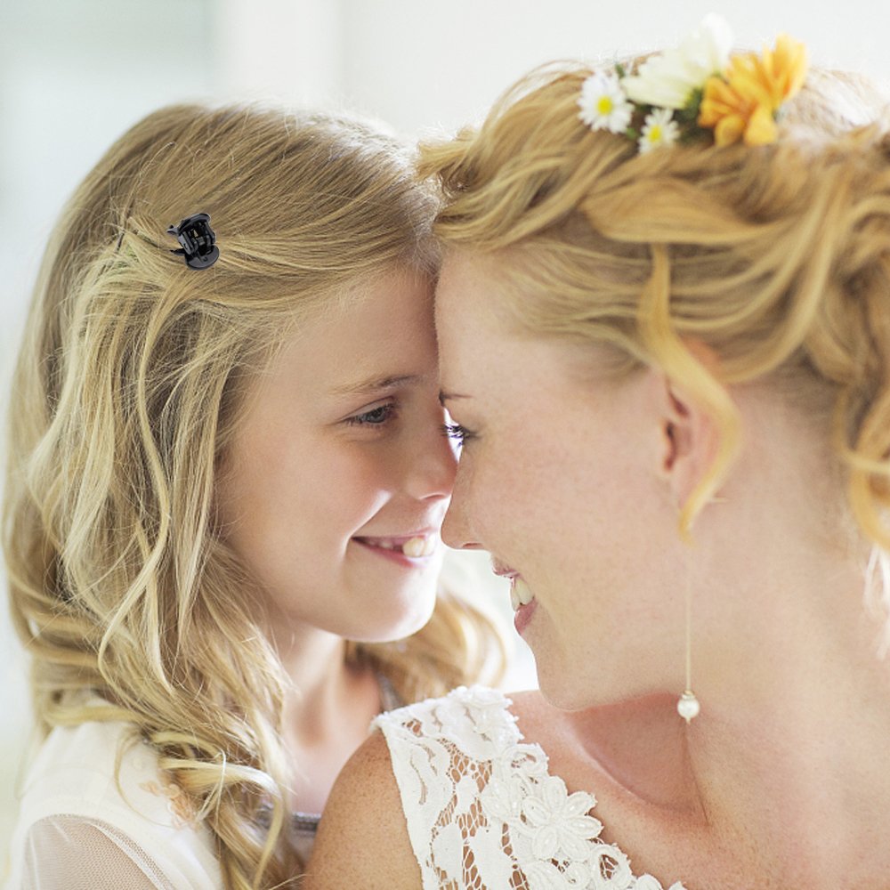 48 Pcs Mini Hair Clips for Girls and Womenï¼Ë†Black and Brown)