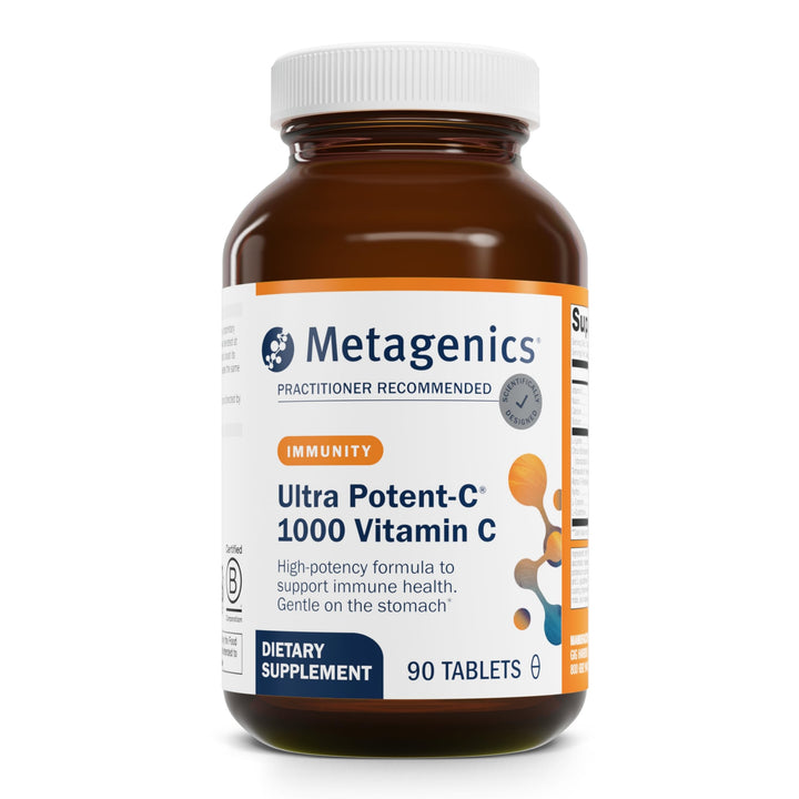Metagenics Ultra Potent-C 1000 Vitamin C - Gentle, Buffered Vitamin C Supplement - Immune Support Supplement* - Ascorbic Acid - 90 Tablets