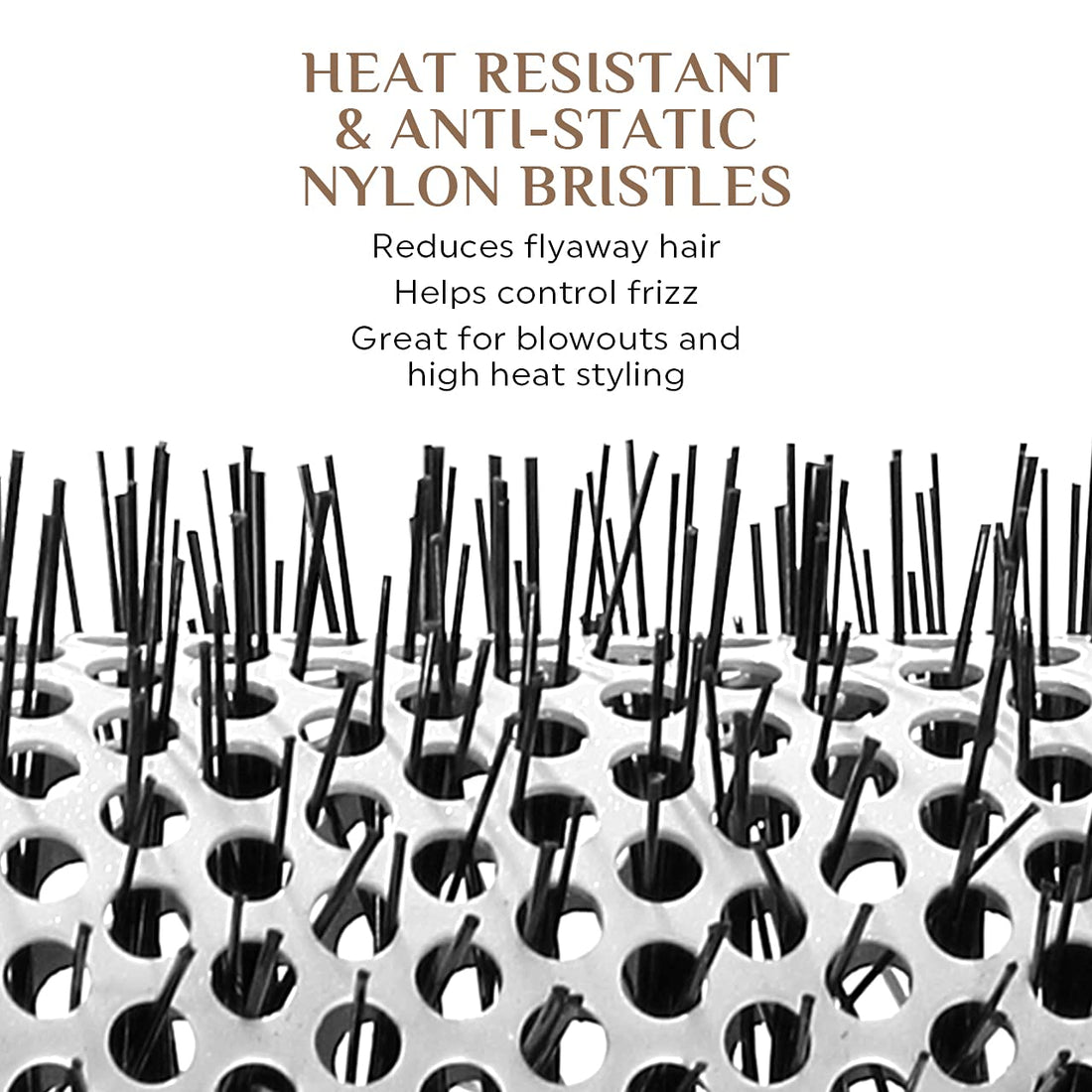 Cricket Ultra Smooth Coconut 1.5ââ‚¬Â Thermal Ceramic Barrel Hair Brush Anti-Static Heat-ResistantÃ‚ Hairbrush for Blow Drying, Curling and Styling All Hair Types