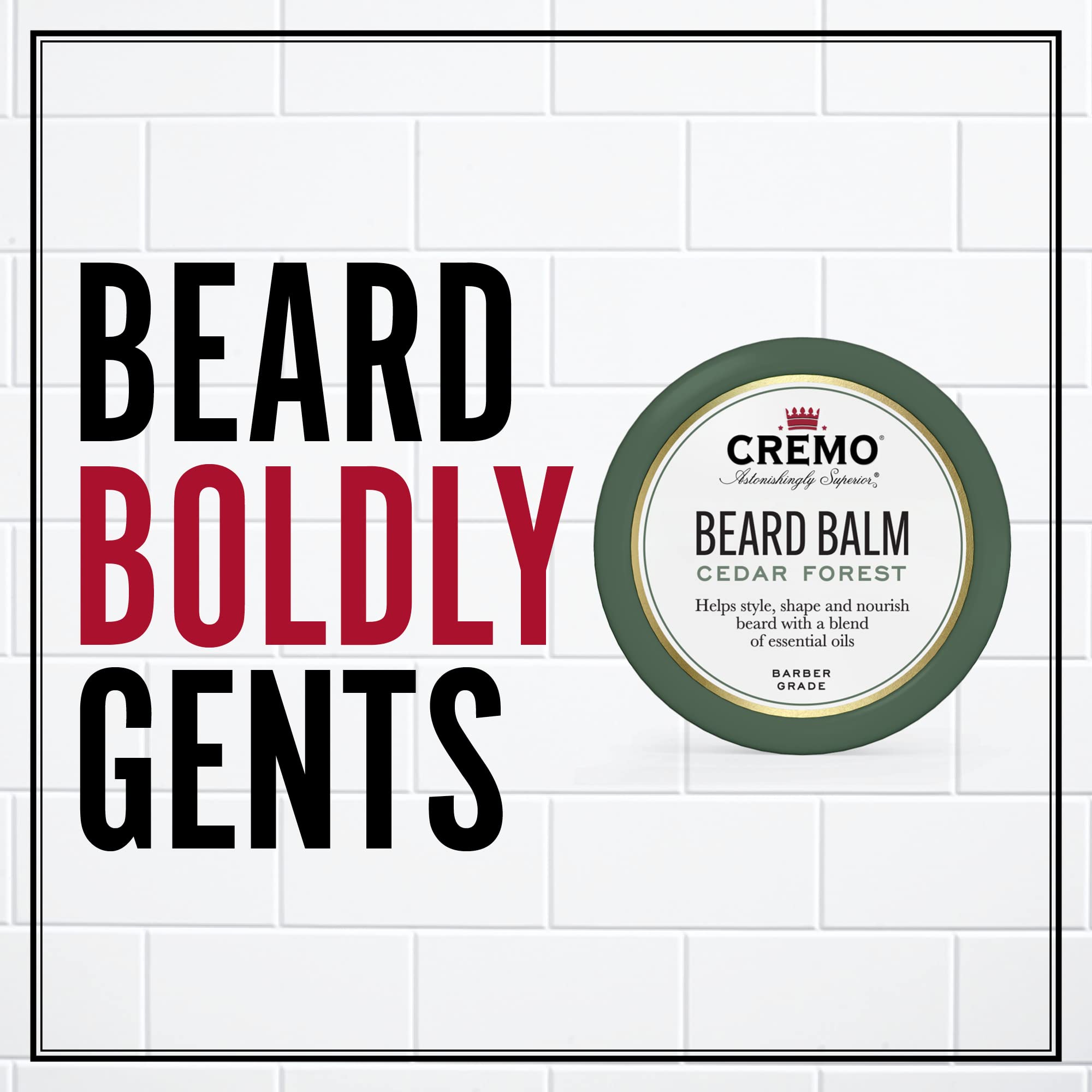 Cremo Styling Beard Balm, Forest Blend -- Nourishes, Shapes And Moisturizes All Lengths Of Facial Hair, 2 Ounces