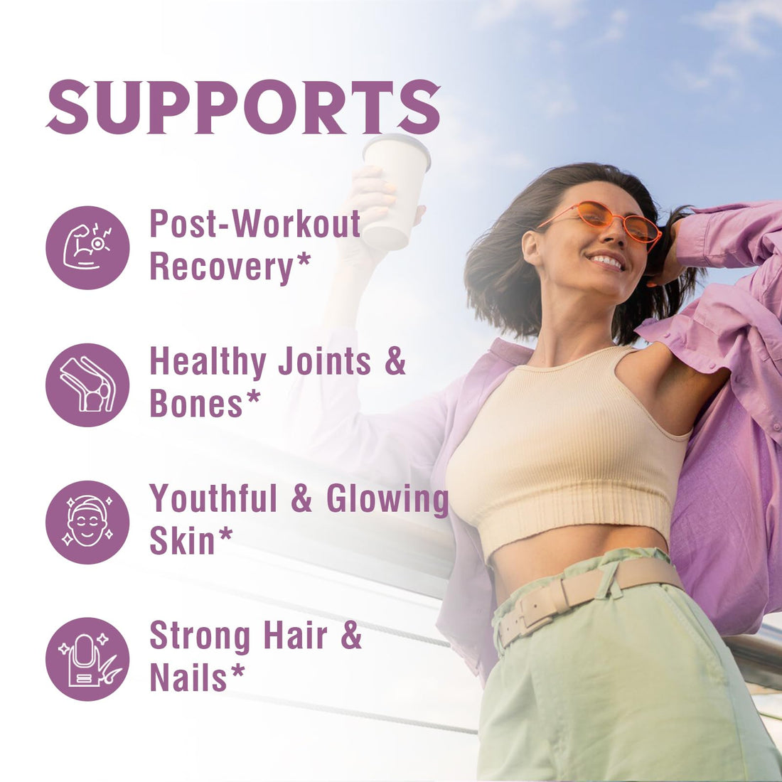 Vitalibre Multi Collagen Peptides Powder Type I II III V X, Hydrolyzed Collagen Protein for Women and Men, Skin, Hair, Nails and Joints, Unflavored, Non-GMO, Keto & GF, Zero Sugar, 22 Servings, 8oz