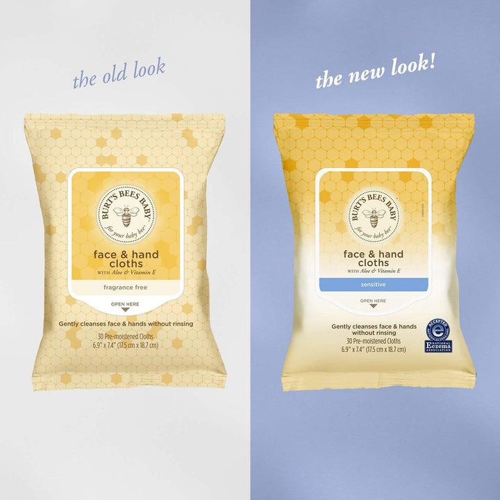 Burt's Bees Baby Chlorine-Free Wipes for Sensitive Skin- 30 Count