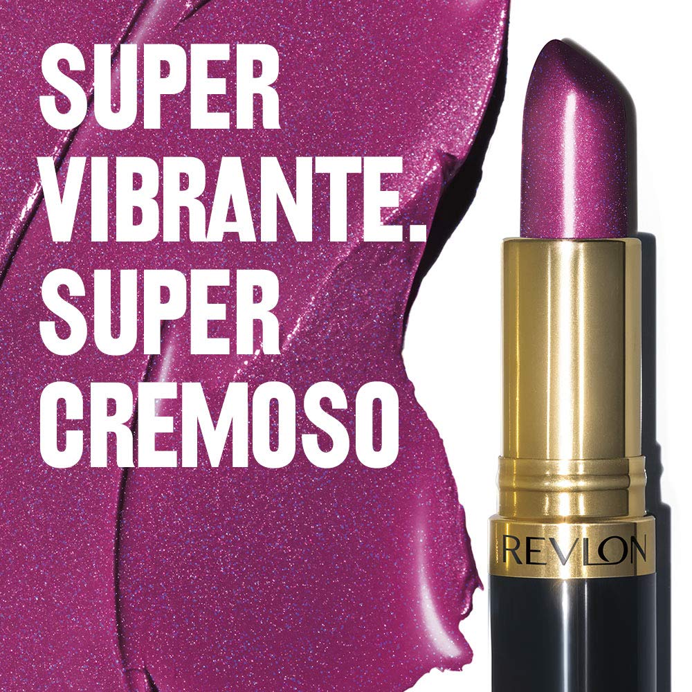 Revlon Super Lustrous Lipstick, Creamy Formula For Soft, Fuller-Looking Lips, Moisturized Feel, 457 Wild Orchid, 0.15 oz