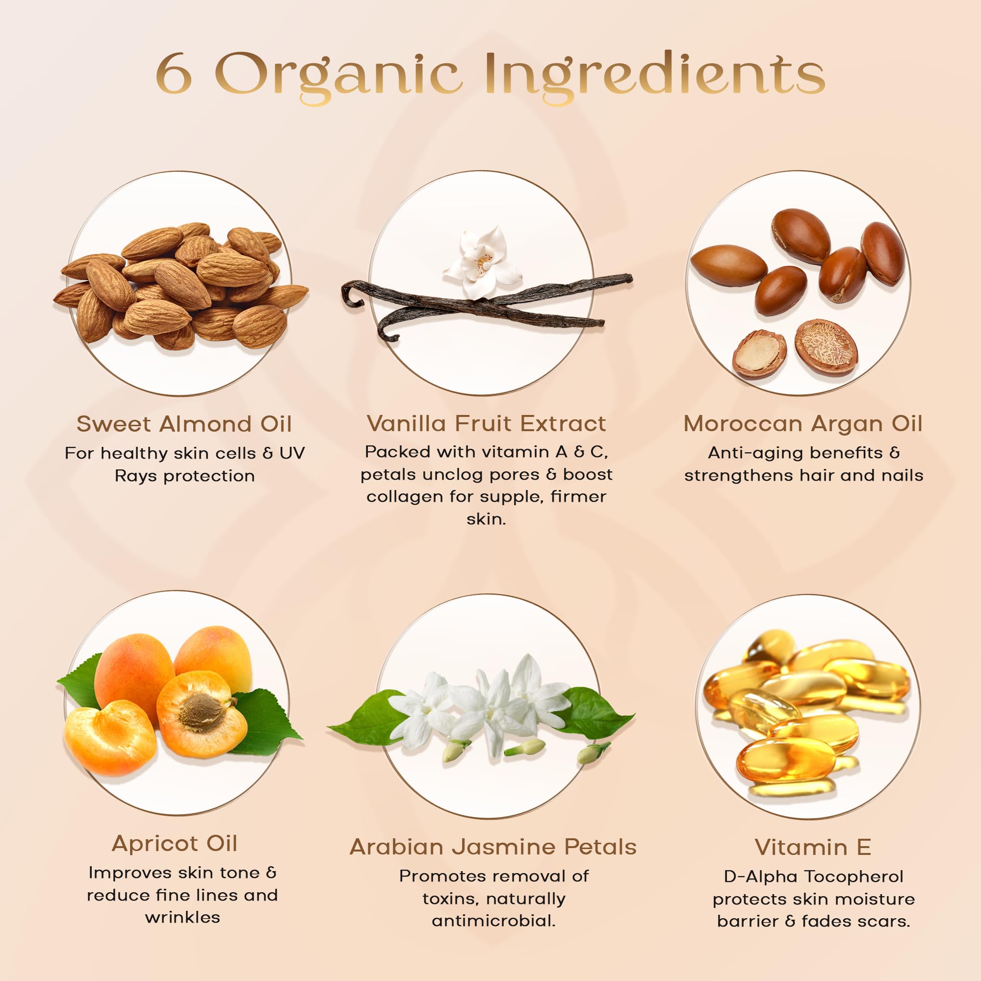 SAFA Vanillé Oil - Organic Oil for Face, Body, Hair, Nails & Aromatherapy | Vanilla Extract & Jasmine Petals - Essential Oil for Diffusers | After Shower Body Oil | Skin Moisturiser (4 Fl Oz)