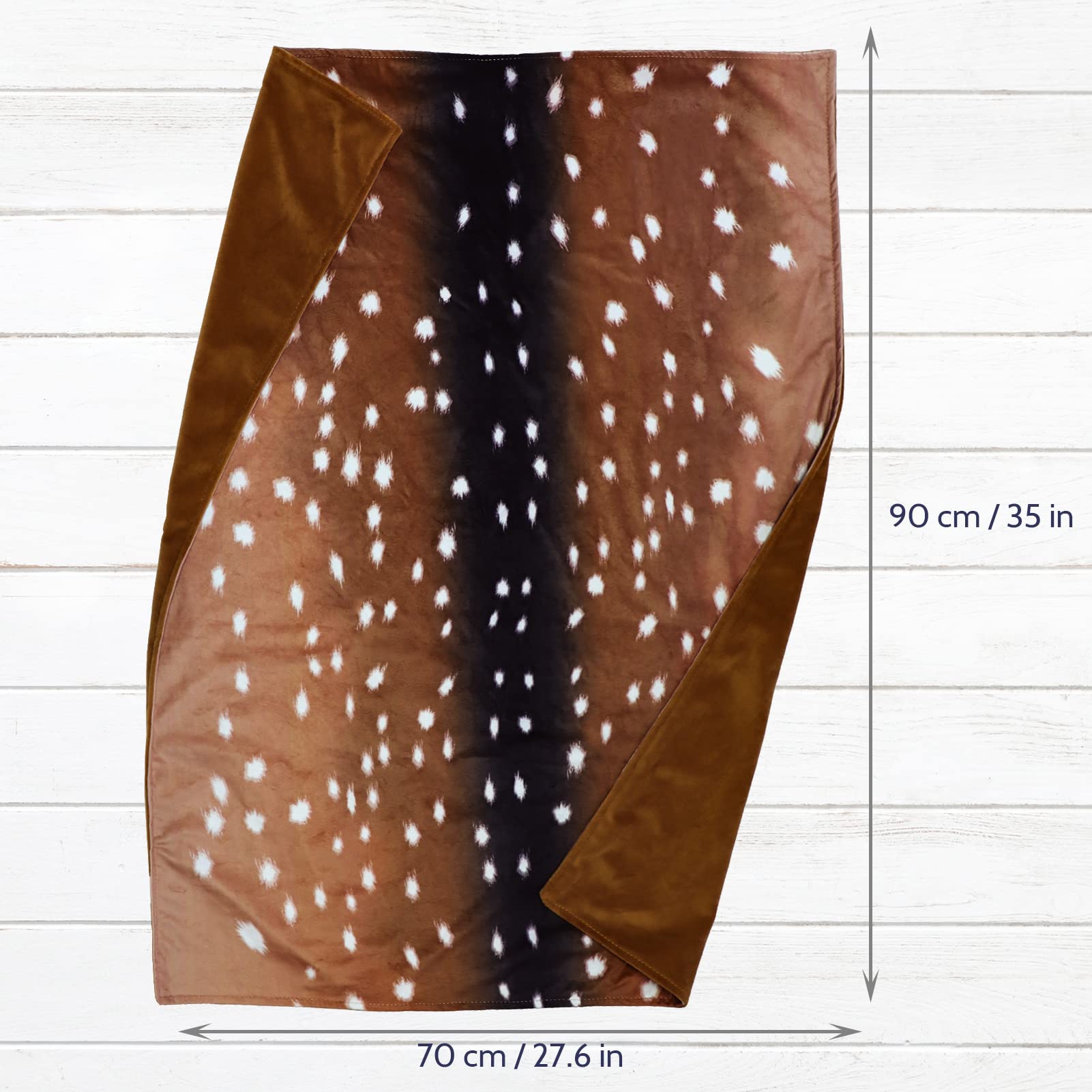 GFU Baby balnket for Boys and Girls, Swaddle Receiving Plush Blanket, Soft Western Newborn Unisex Sleep Blanket for Infant Toddler and Kids for Crib and Stroller, Deer Skin Print, Hunting Theme