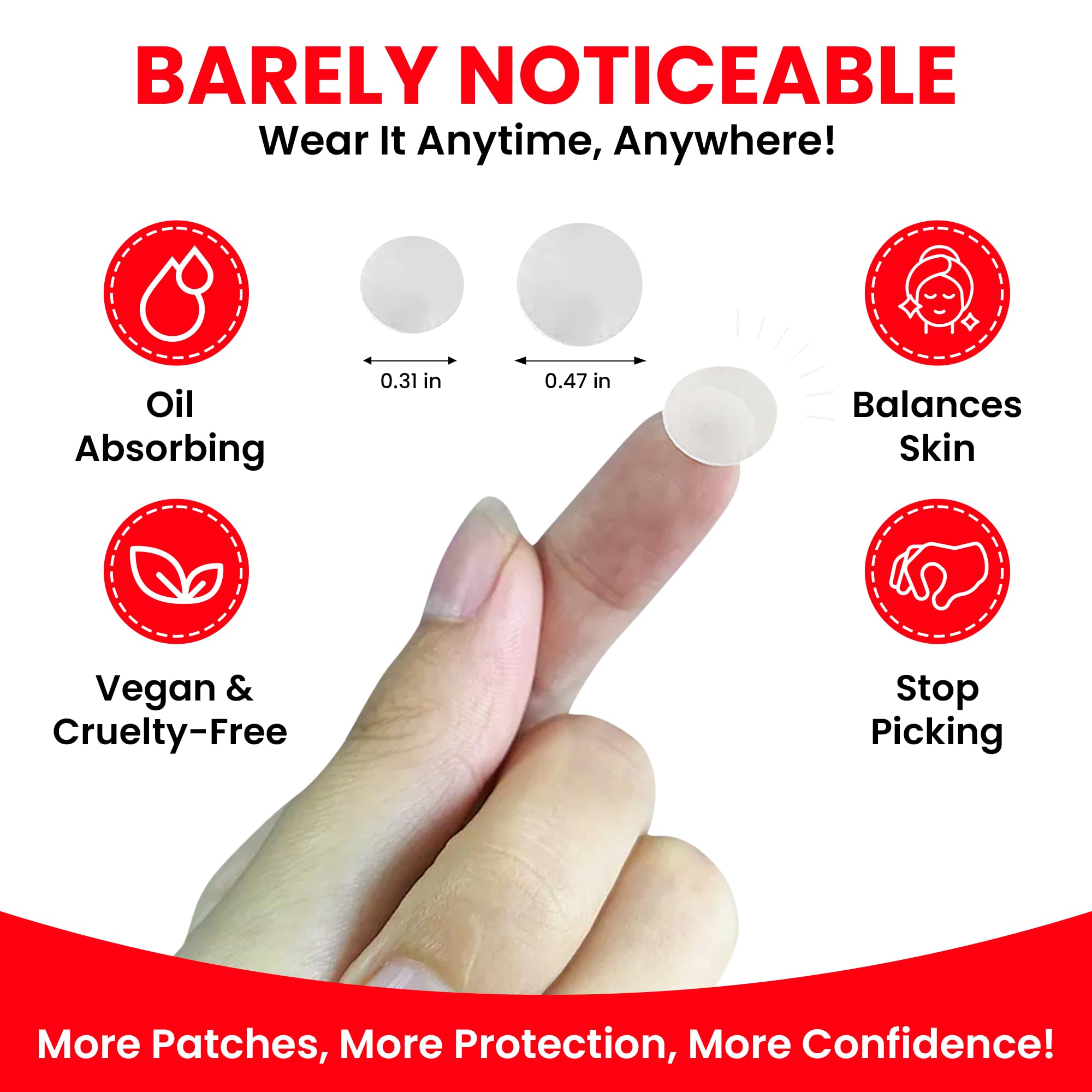 Acne & Pimple Patches – Profeccional Hydrocolloid Acne Patches for Fast Blemish & Zit Removal | Pimple Spot Treatment for Face & Skin | Vegan, Cruelty-Free | 180 Count