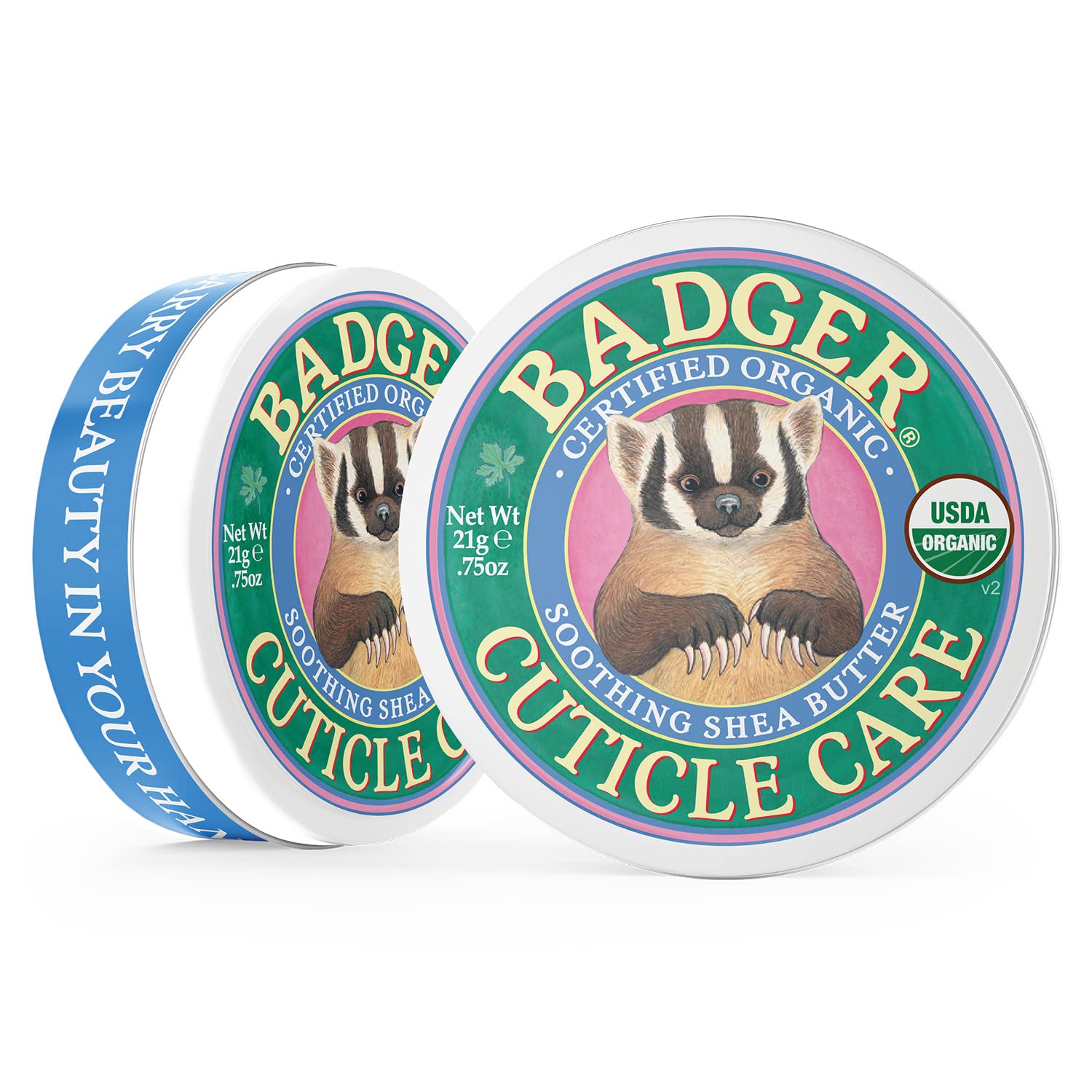 Badger - Certified Organic Cuticle Care- Soothing Shea Butter - .75 Oz. - 1 Pack