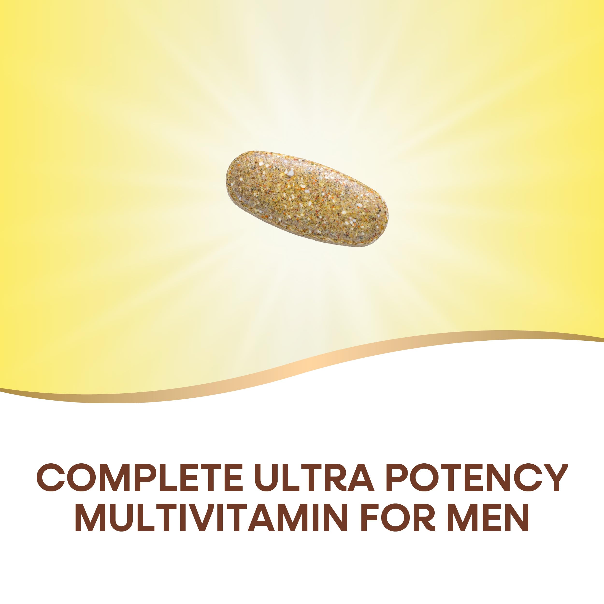 Nature's Way Alive! Men's Daily Ultra Multivitamin, High Potency Formula, Promotes Healthy Heart & Muscle Function*, with Methylated B12, Gluten Free, 60 Tablets (Packaging May Vary)