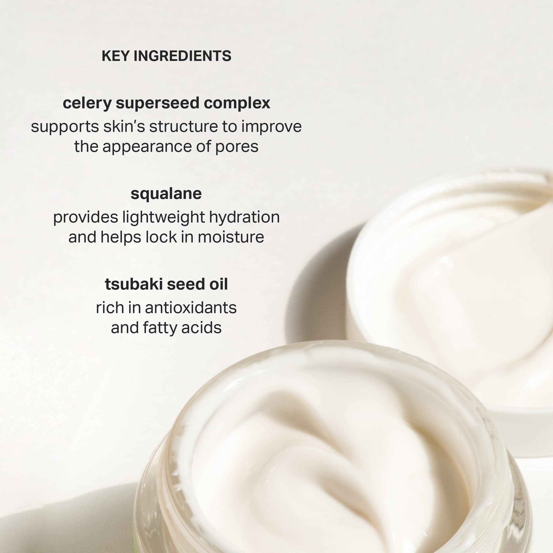 Cocokind Texture Smoothing Cream, Face Moisturizer with Squalane, Celery Seed and Cucumber, Face Lotion Moisturizer Face, Hydrating Face Cream