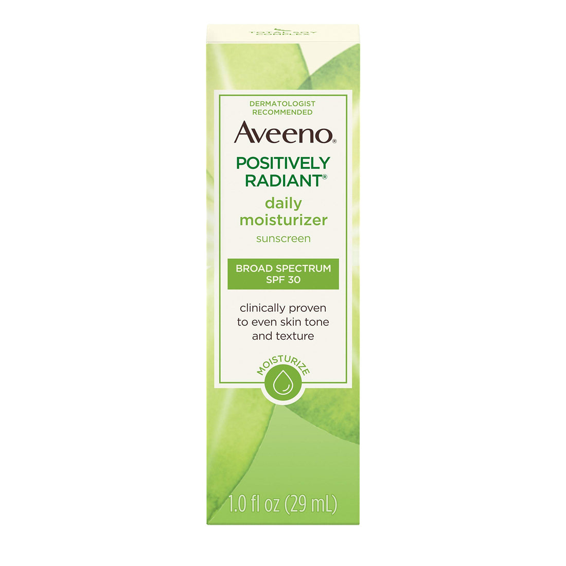 Aveeno Positively Radiant Daily Moisturizer Spf#30, 1oz, 1 Oz