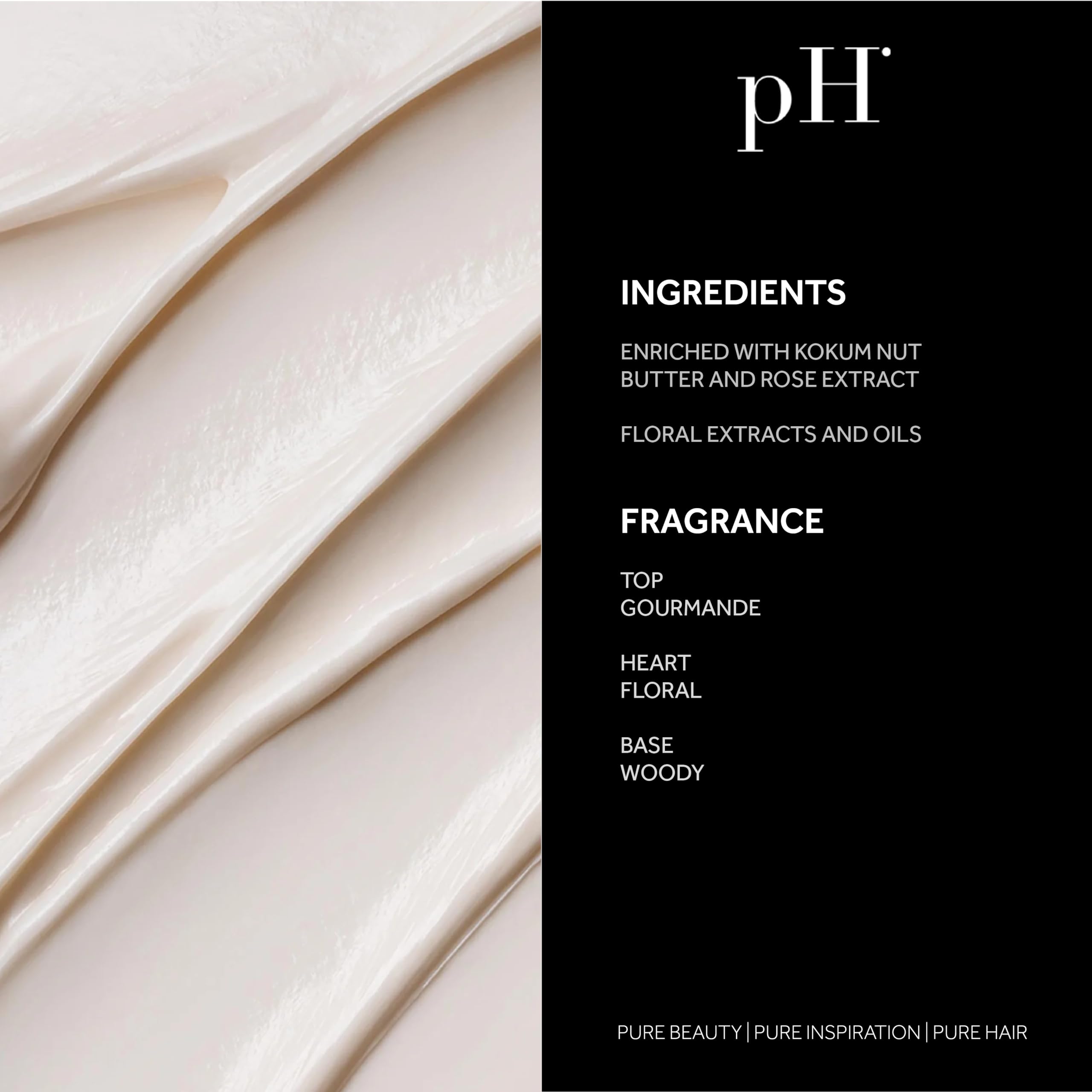 pH PURE HAIR Deep Moisture Shampoo & Conditioner Set - Moisturizing Formula For Dry Damaged Hair - Enriched with Kokum Nut Butter and Rose Extract - 8.45 Oz (Pack of 2)