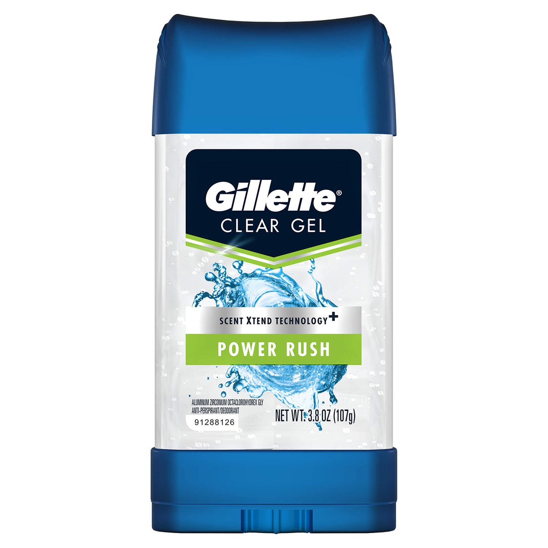 Gillette Clear Gel Antiperspirant/Deodorant, Power Rush - 4 oz - 2 pk