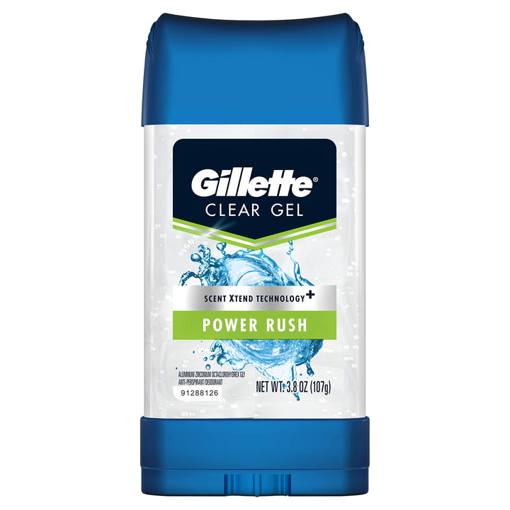 Gillette Clear Gel Antiperspirant/Deodorant, Power Rush - 4 oz - 2 pk