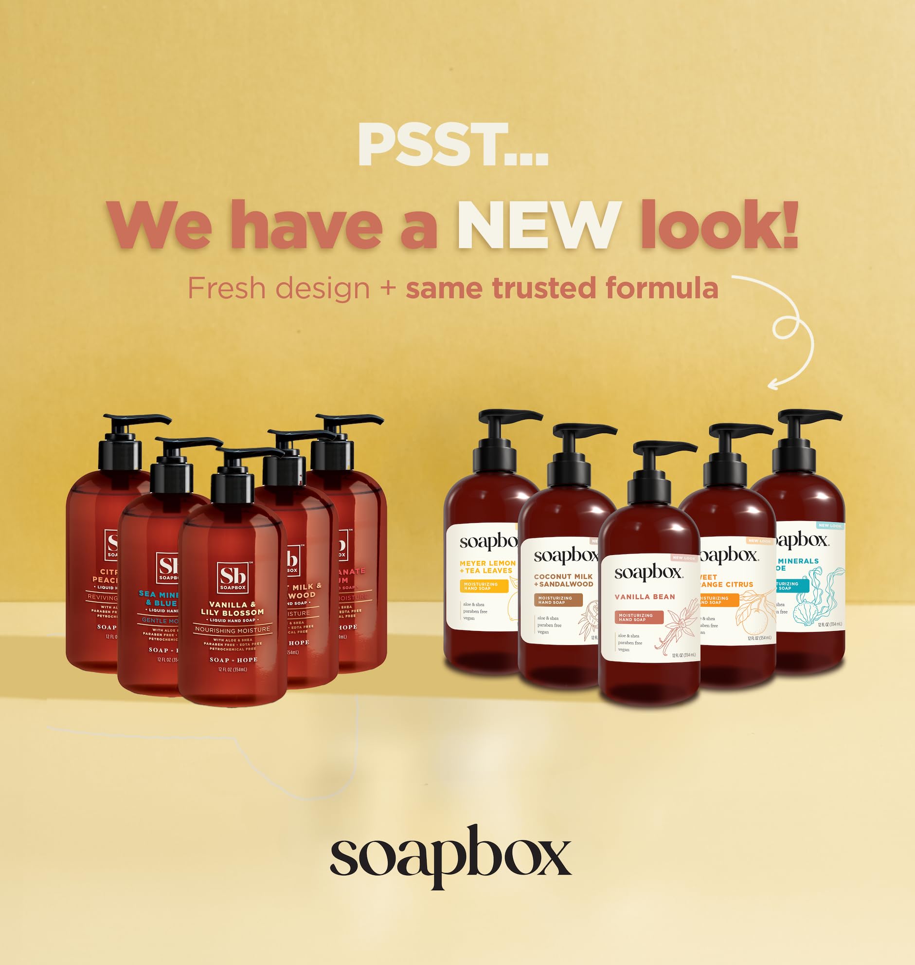 Soapbox Liquid Hand Soap, Sweet Orange Citrus - Gentle, Moisturizing Hand Cleanser, Aromatic & Soothing, Vegan & Cruelty Free Hand Wash for Kitchen and Bathroom, 12oz Pump Bottles (Pack of 3)