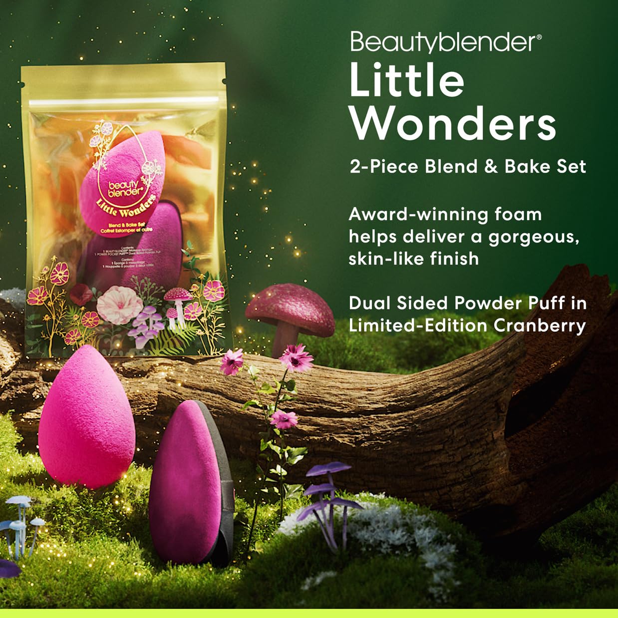 Beautyblender® | Little Wonders Blend & Bake Set, Blend Liquid Foundations, Powders and Creams, Streak Free Application, Vegan, Cruelty Free, Made in USA