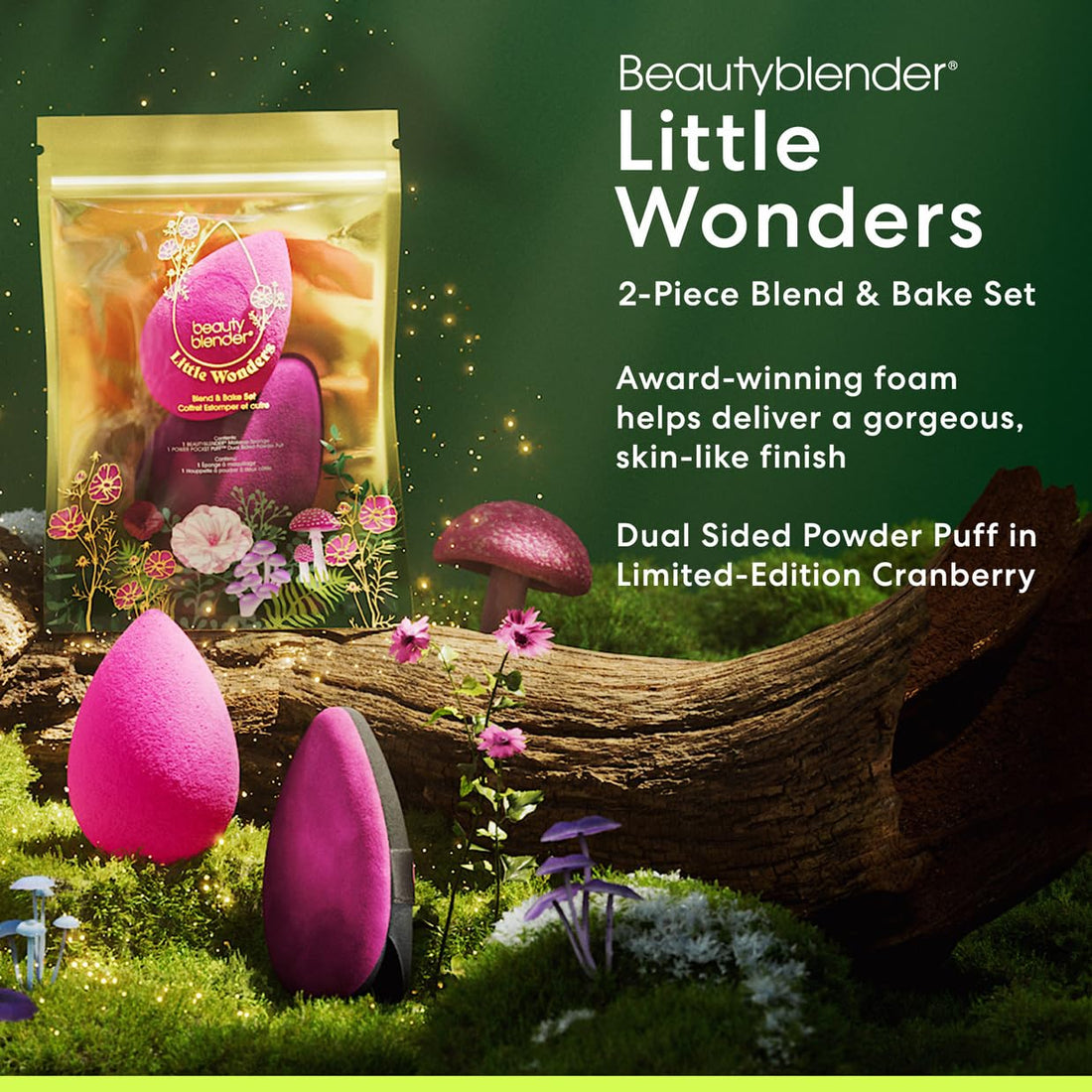 Beautyblender® | Little Wonders Blend & Bake Set, Blend Liquid Foundations, Powders and Creams, Streak Free Application, Vegan, Cruelty Free, Made in USA