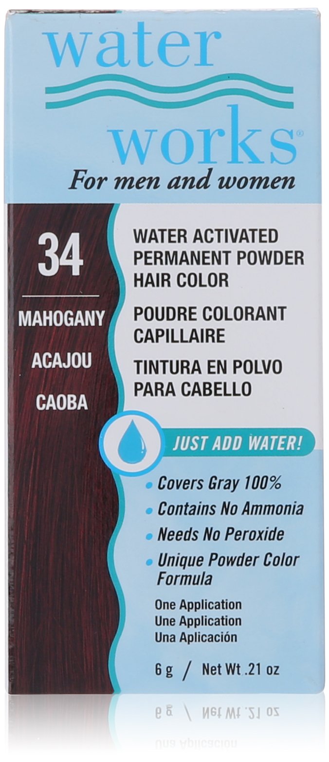 Waterworks Permanent Powder Hair Color #34 Mahogany