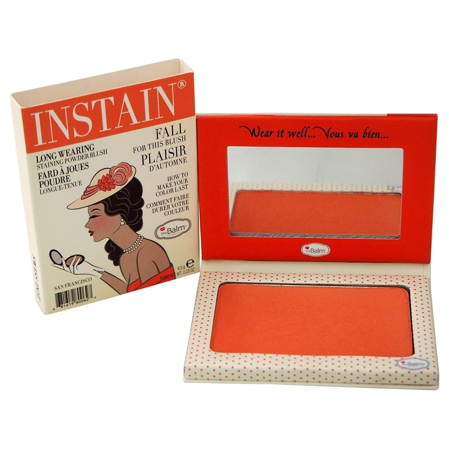theBalm INSTAIN Blush, Swiss Dot