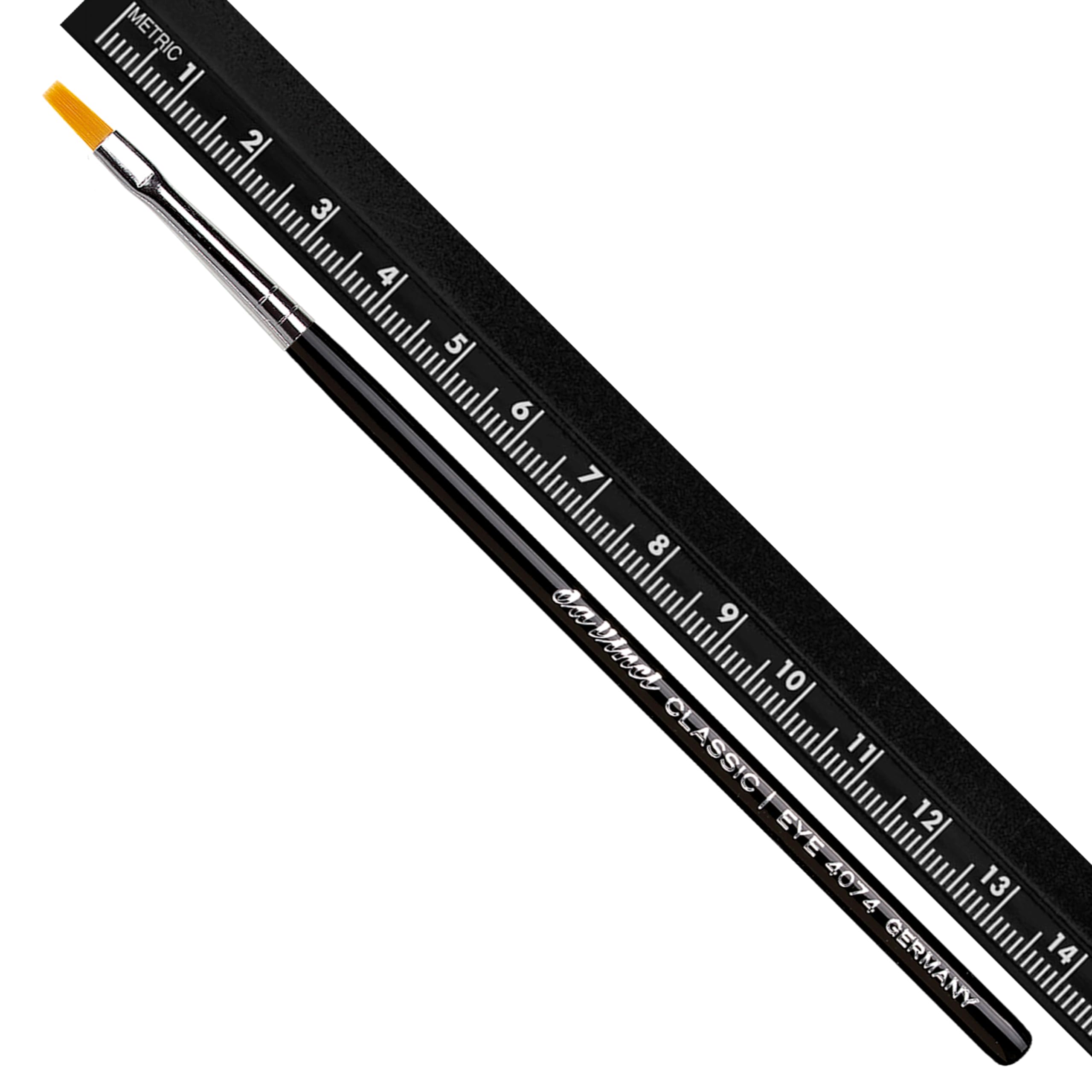 da Vinci Cosmetics Series 4074 Classic Eyelash & Eyebrow Tint Brush for Detail with Synthetic Fibers, 0.5 Pound