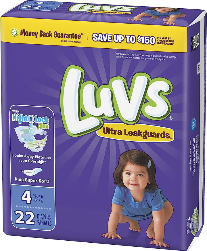 Luvs Luvs Ultra leakguards Diapers Size 4 22 Count, 22 Count