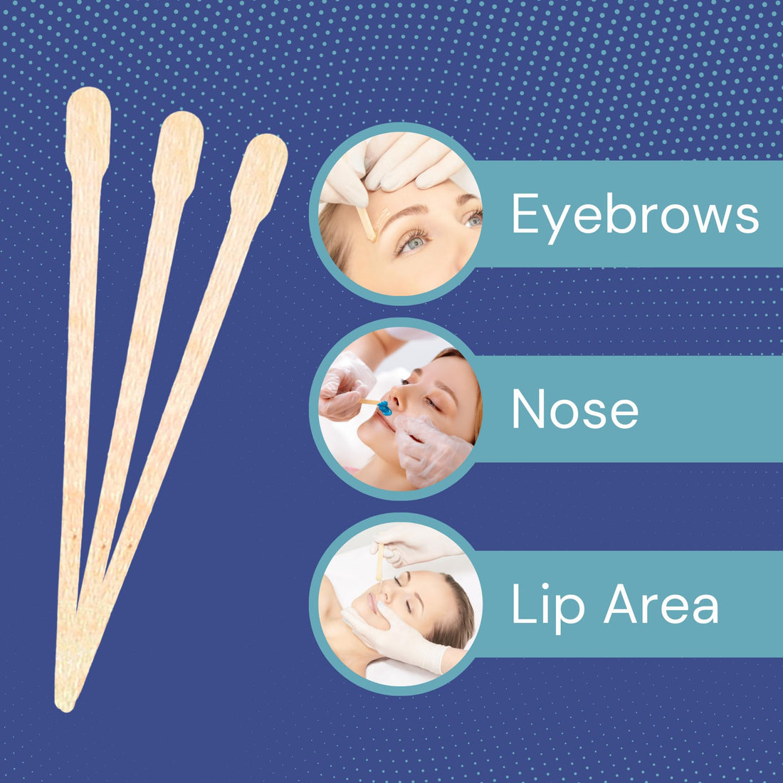 300- Pieces EXTRA SMALL WAXING STICKS Wax Applicator Craft Sticks for Hair Removal Eyebrow Wood Spatulas Applicator, Size: 3-1/2' x '