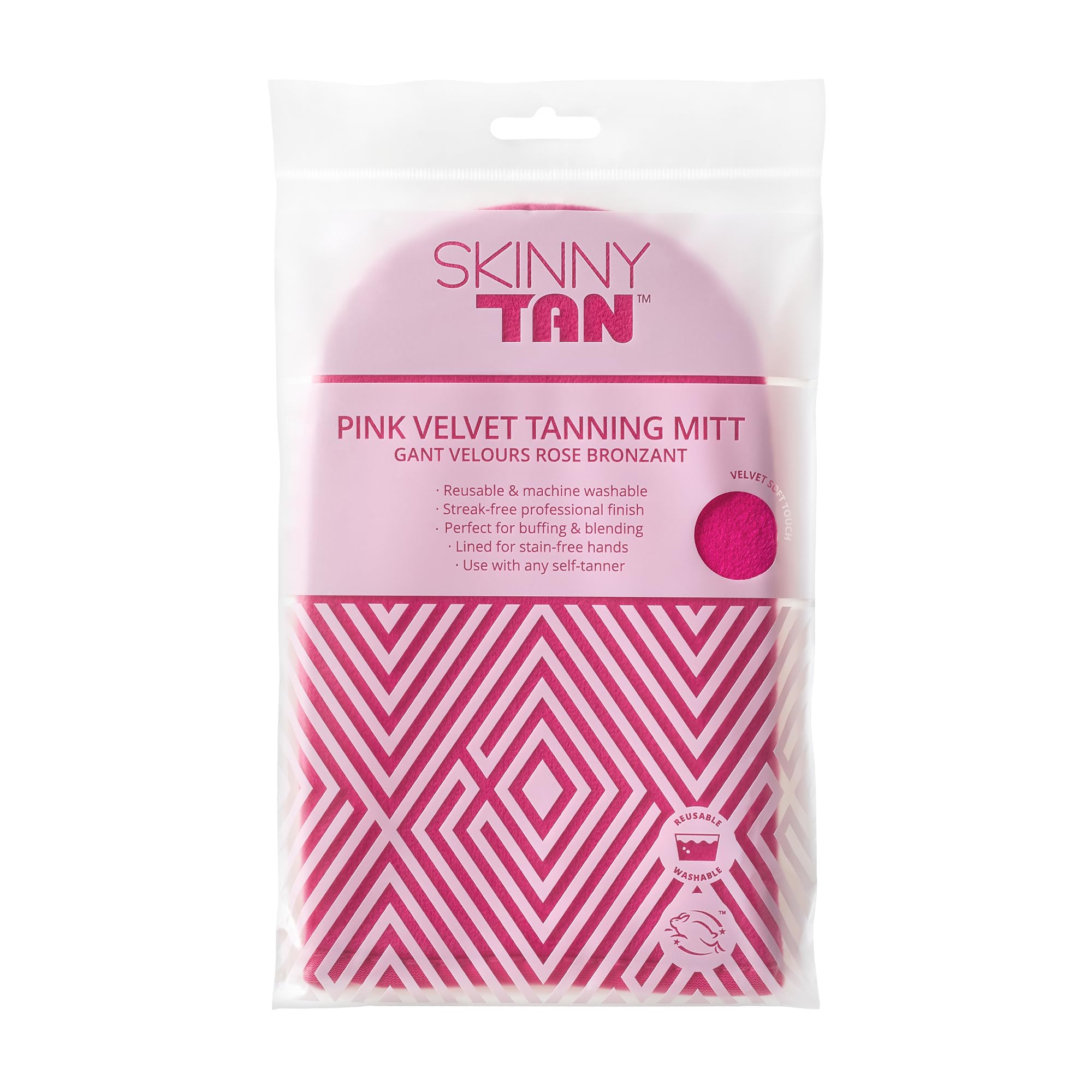 Skinny Tan Pink Self Tan Dual Application Mitt