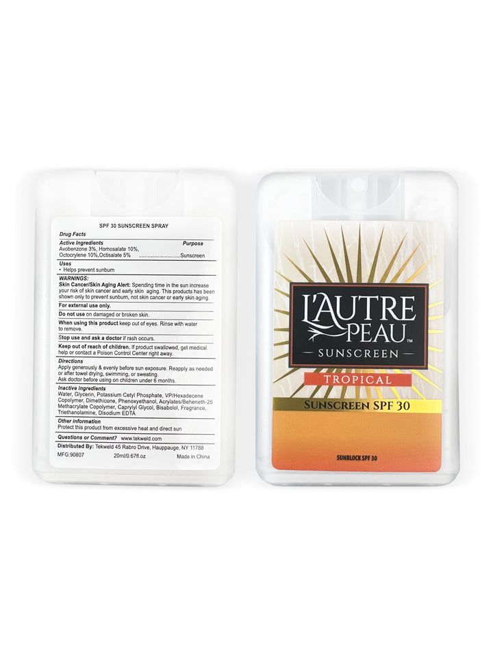 SPF 30 Credit Card Shape Sunscreen Spray by L'AUTRE PEAU | Special 3 Pack - Translucent Frost Color