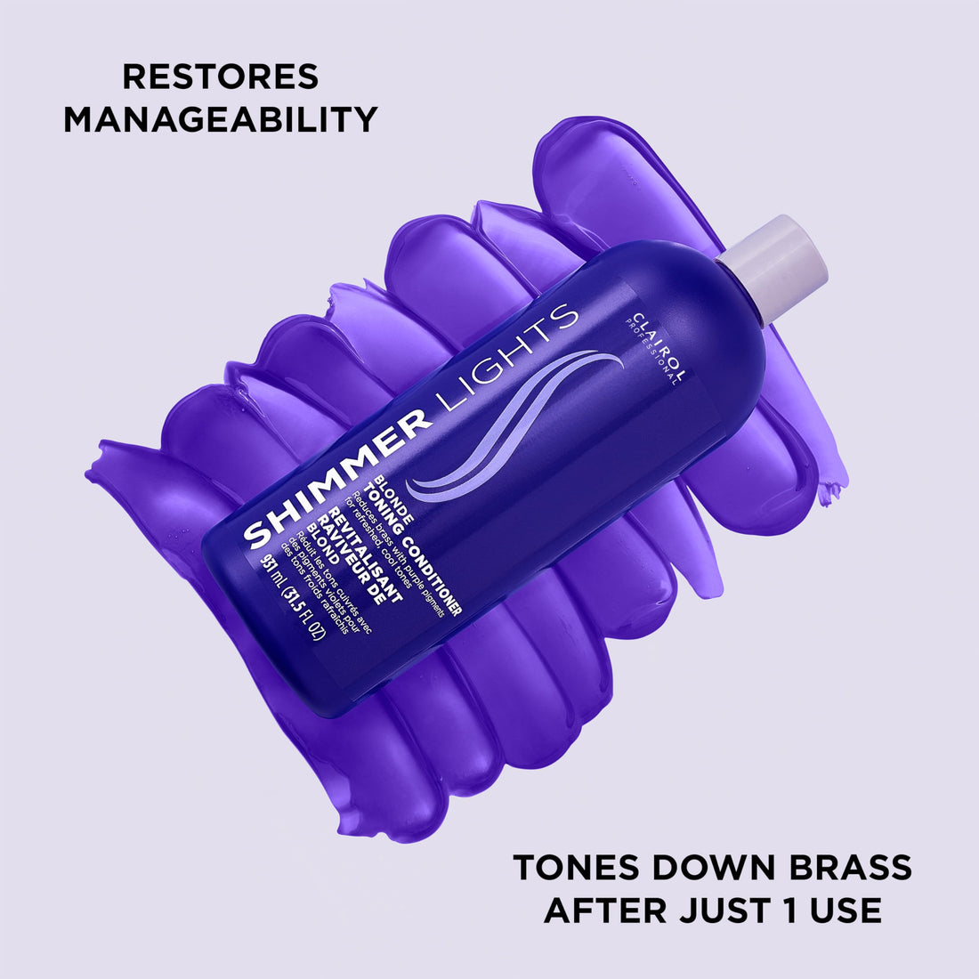 Clairol Shimmer Lights Conditioner Blonde & Silver 31.5 Ounce 931ml