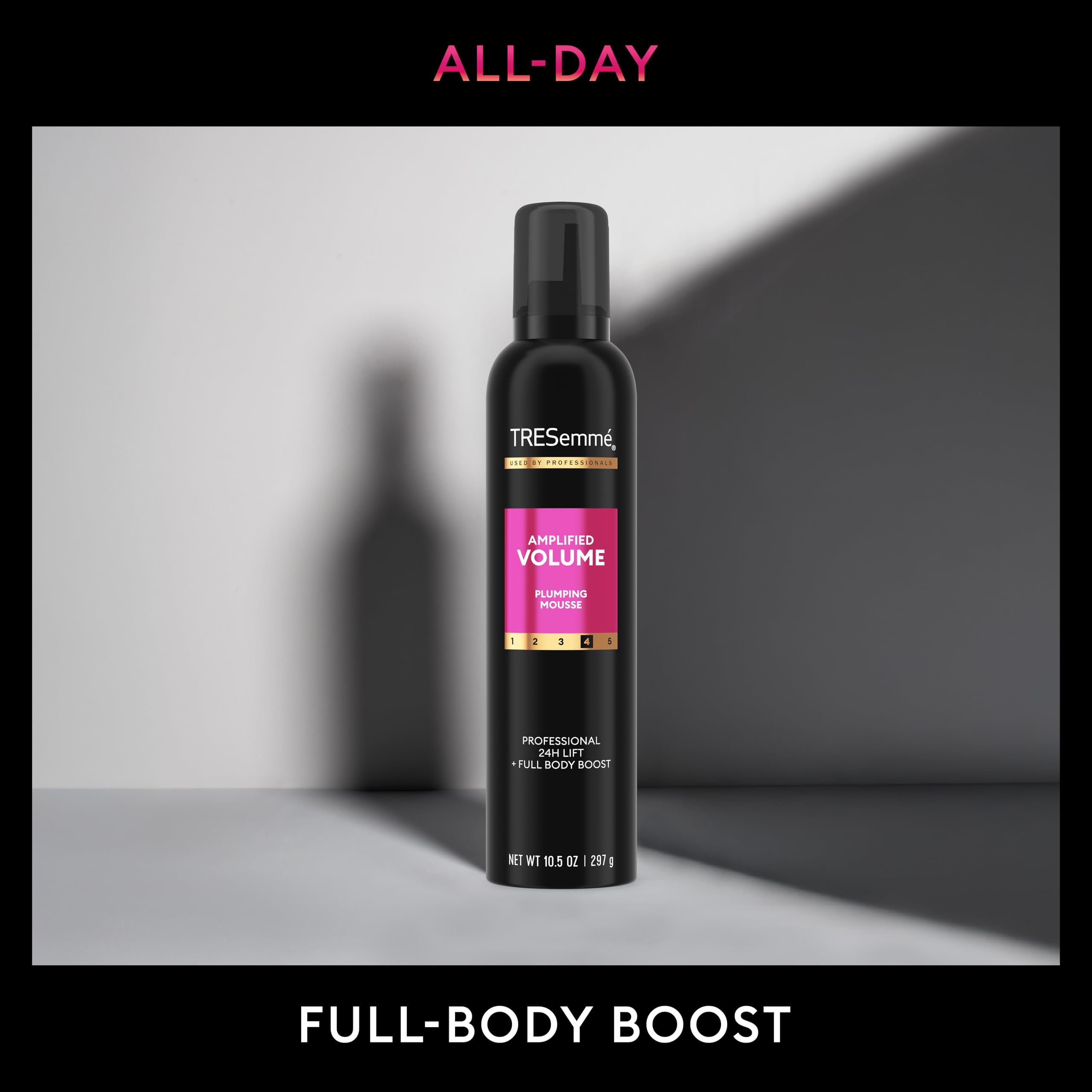 TRESemmé Plumping Mousse Amplified Volume for 24H Lift and Body with Pro Lock Technology 10.5 Fl Oz