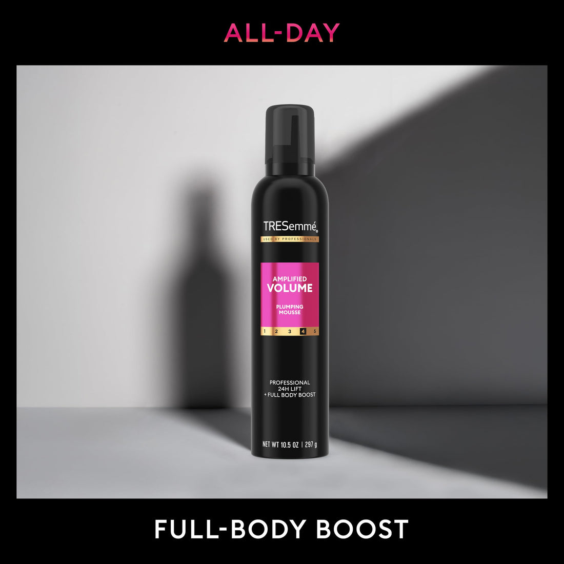 TRESemmé Plumping Mousse Amplified Volume for 24H Lift and Body with Pro Lock Technology 10.5 Fl Oz