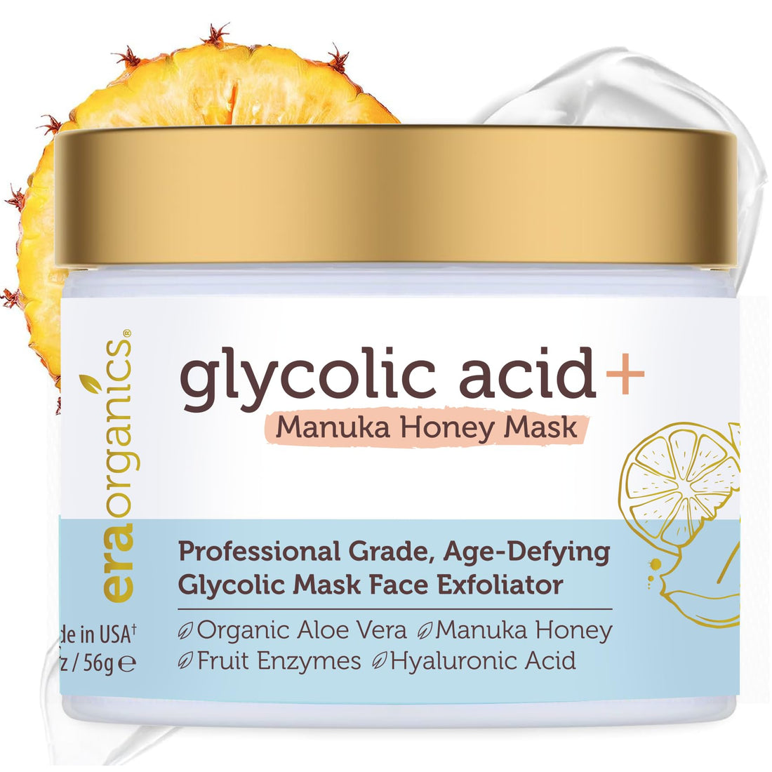 Glycolic Acid Peel AHA BHA Exfoliant - 70% USP Grade Clinical Strength Age-Defying At Home Chemical Exfoliant for Face - Salicylic and Lactic Acid, Aloe Vera, Manuka Honey, Hyaluronic Acid