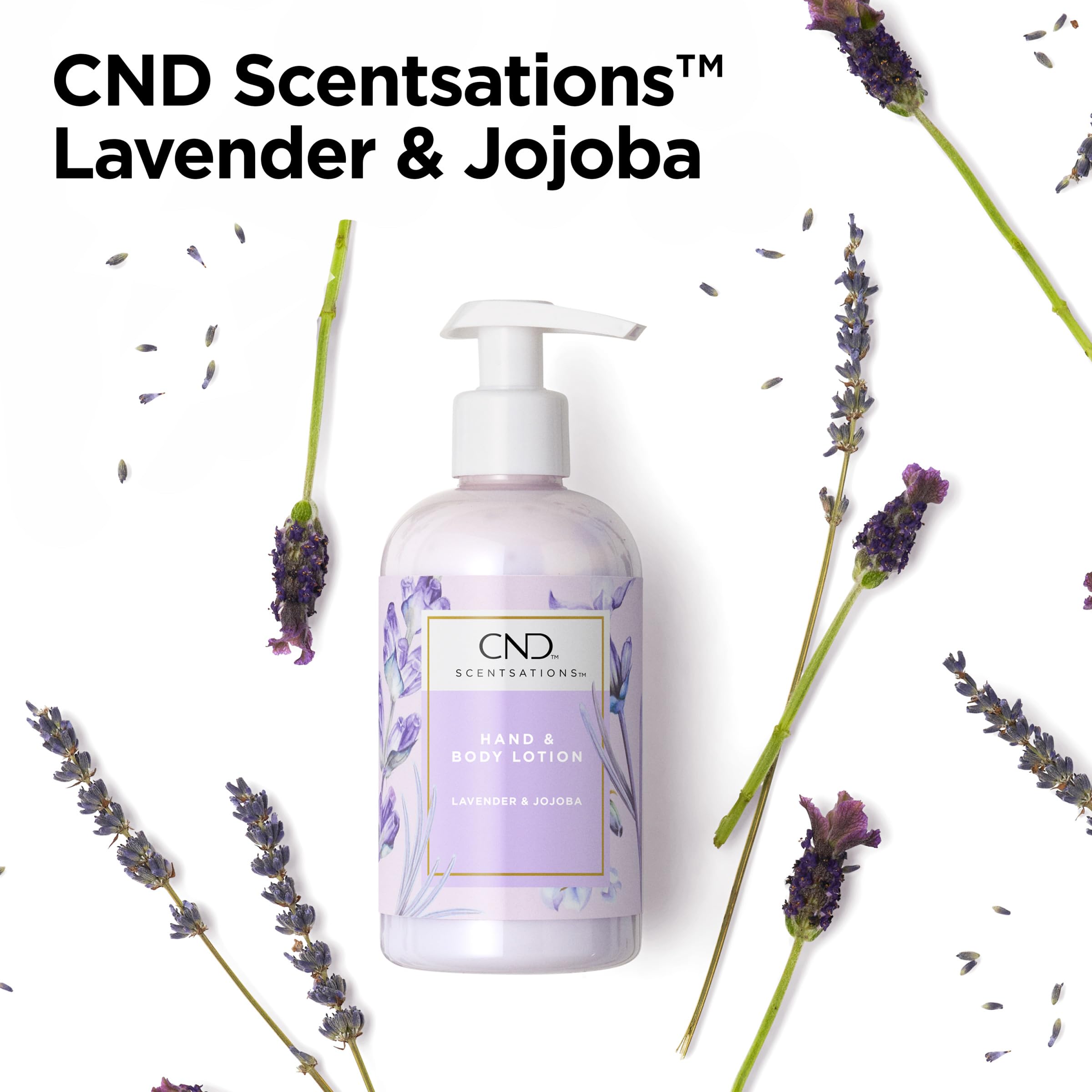 CND Cosmetics Creative Scentsations Hand & Body Lotion - Lavender & Jojoba - 8.3 oz