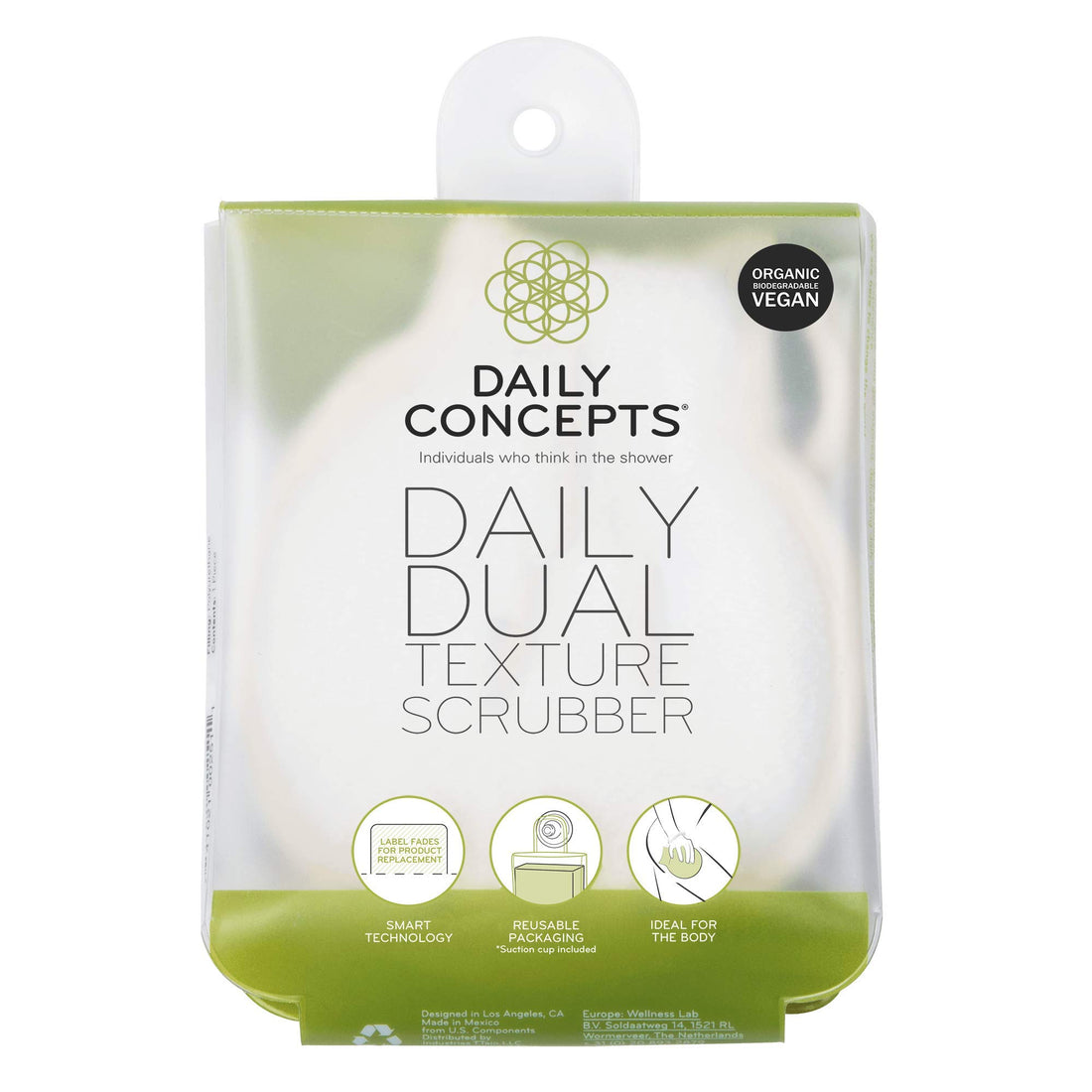 DAILY CONCEPTS Daily Dual Texture Scrubber, 1 Count