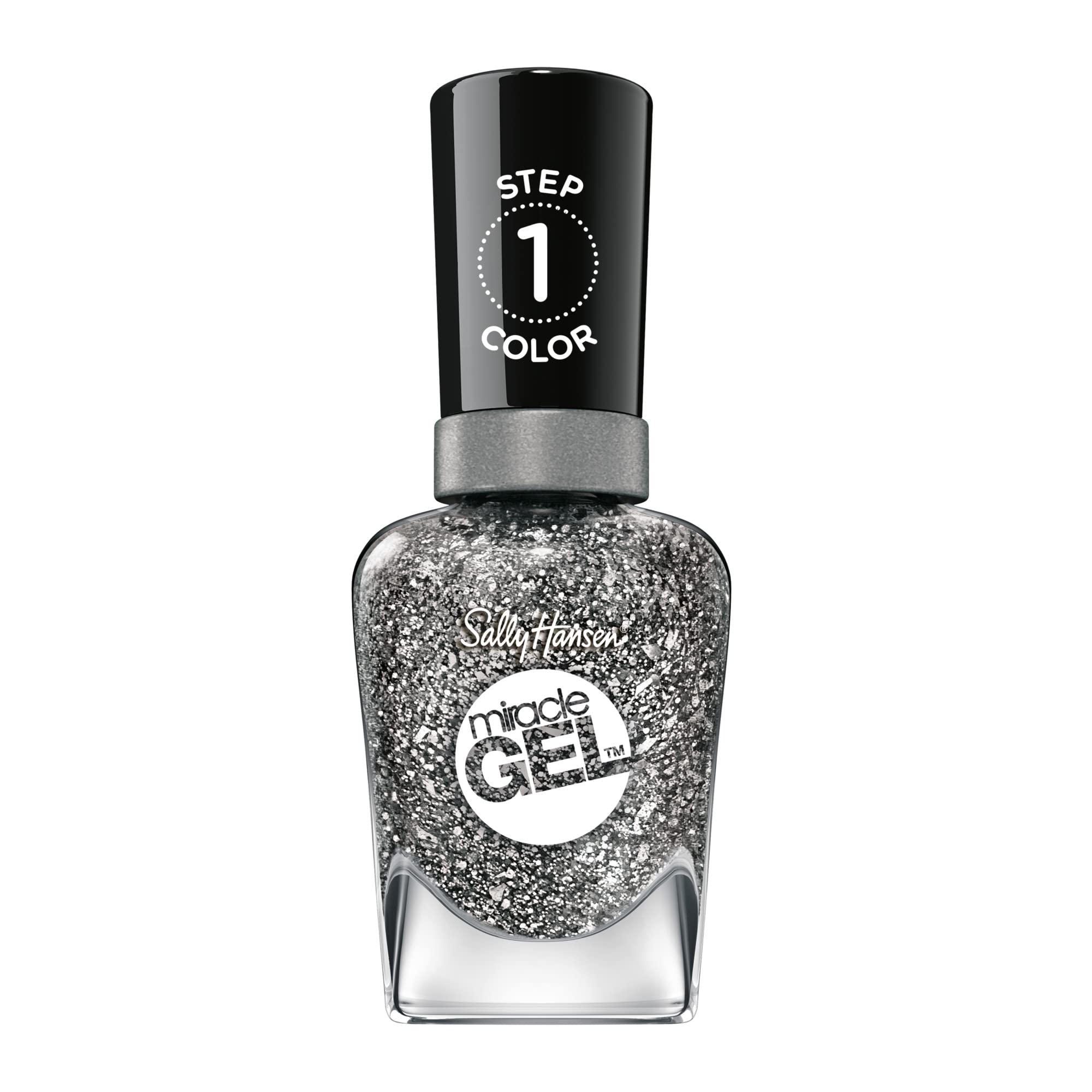 Sally Hansen Miracle Gel Nail Polish, Shade Deep Sea Diamond 781 (Packaging May Vary)