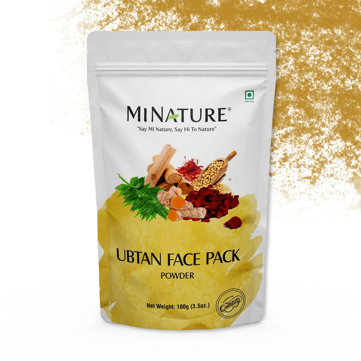 minature Ubtan Powder | Turmeric, Barley, Chickpeas, Neem, sandalwood, Mogra flower, Saffron and Rose Petal | Remove Acne | Pure & Natural Traditional skincare |1 Stop Solution |100g(4oz)