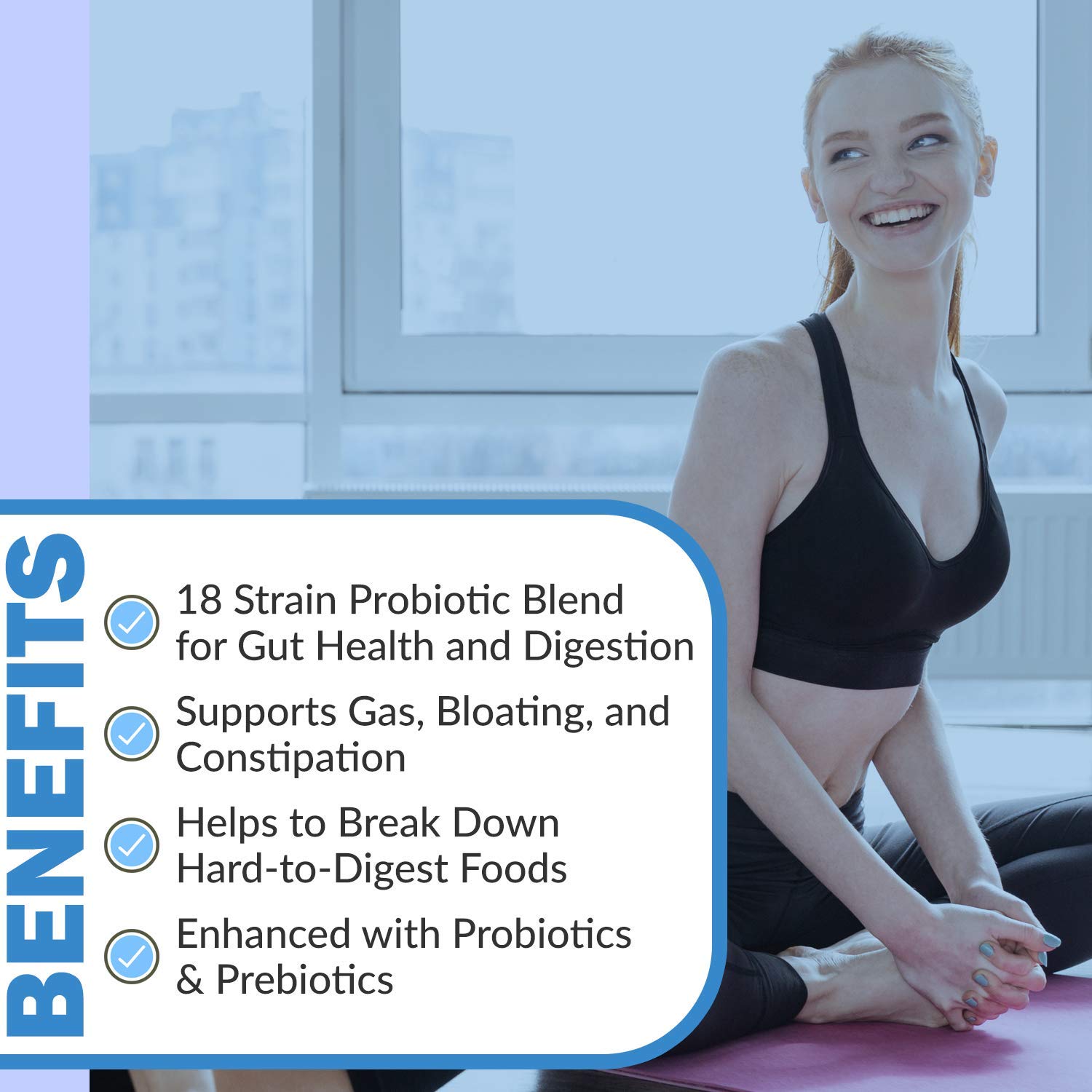 Digest Complete 2-in-1 Probiotic Digestive Enzymes, 60 Capsules