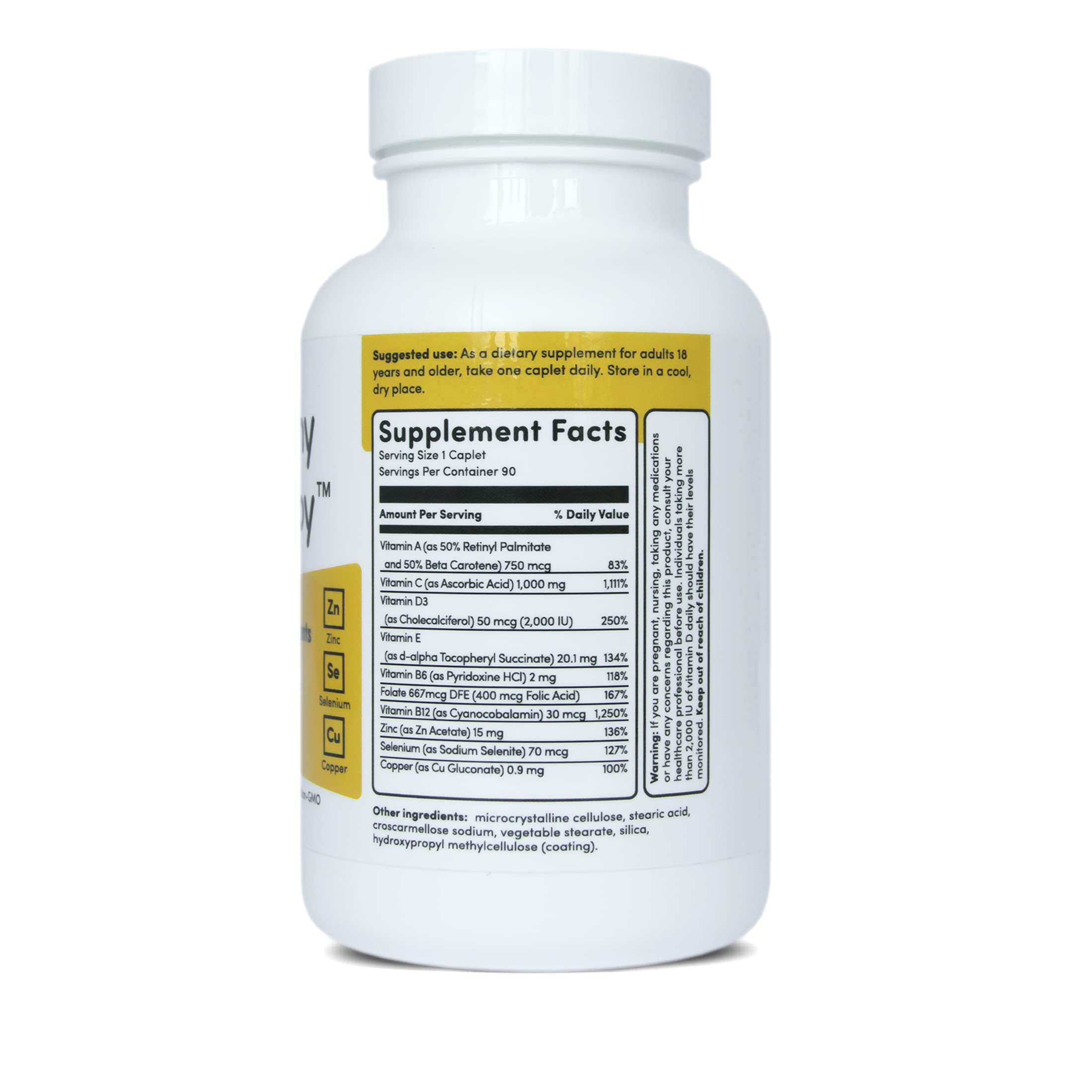 Be Healthy! Be Happy! Immune Health Pro – Daily Zinc + C + Micronutrients Infection Fighting Superior Immune System Supplement