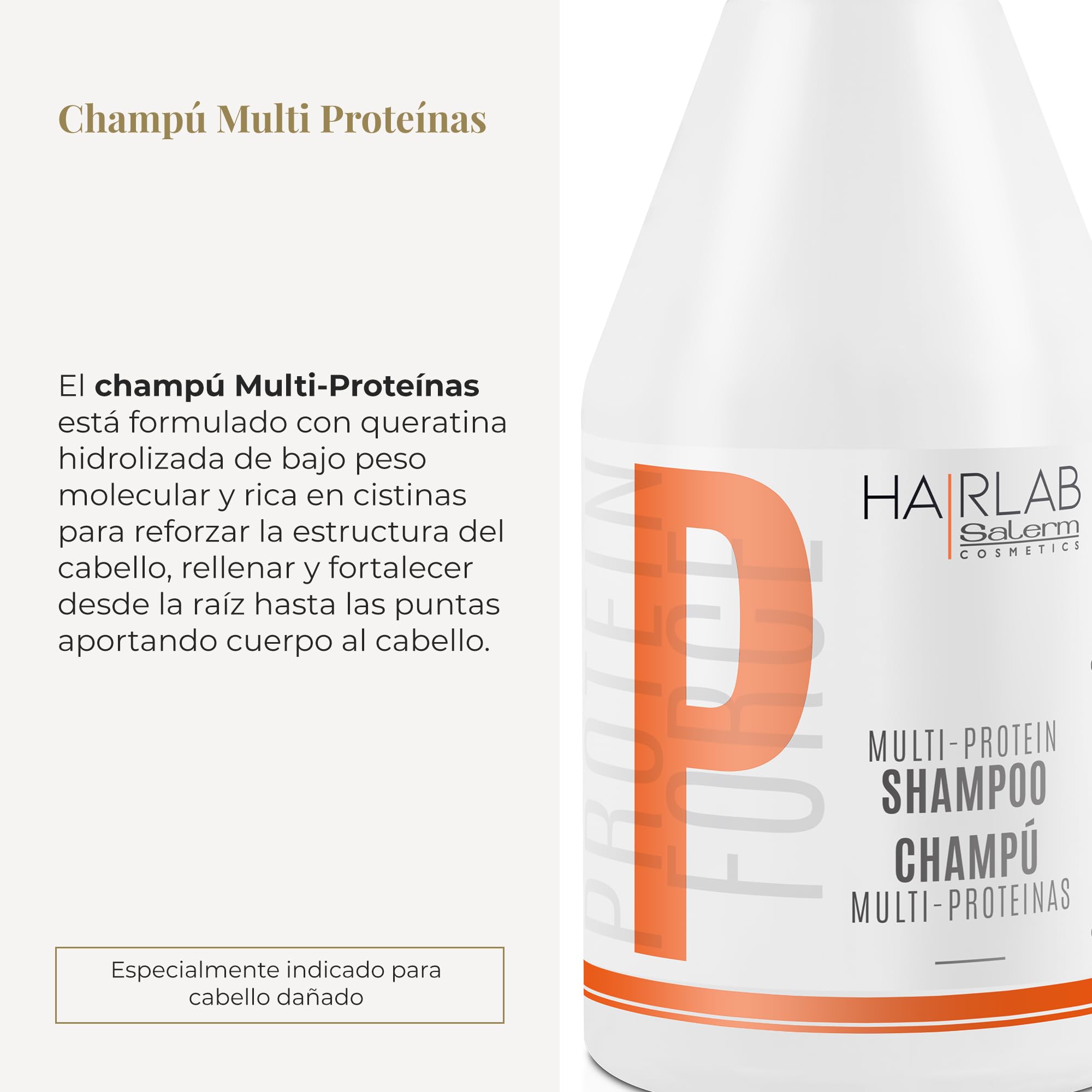 SALERM - Fortifying Shampoo - Multi-Protein Hair Lab Shampoo - 300 ml - Helps Nourish and Strengthen Hair - Adds Volume - Paraben-Free