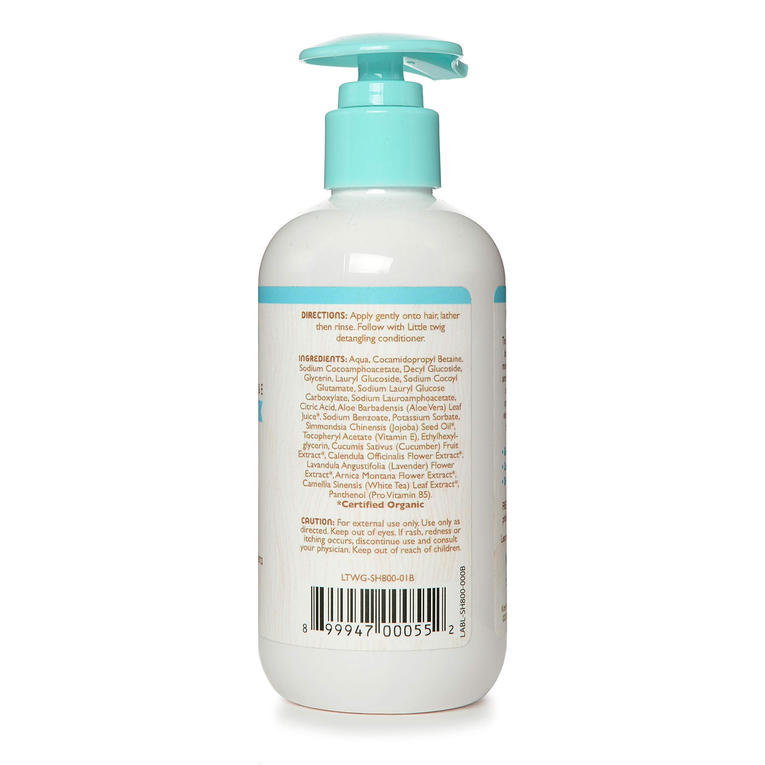 Little Twig Fragrance-Free Shampoo, Hair Shampoo with Natural Plant Derived Formula, Vegan, Gluten-Free, Perfect for Newborns, 8.5 fl. oz.