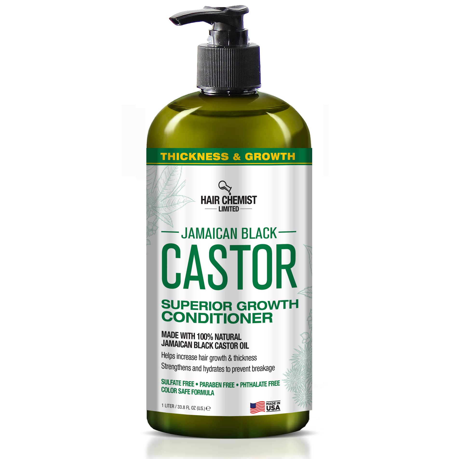 Hair Chemist Superior Growth Jamaican Black Castor Conditioner 33.8 oz. - Jamaican Black Castor Conditioner made with Natural Ingredients