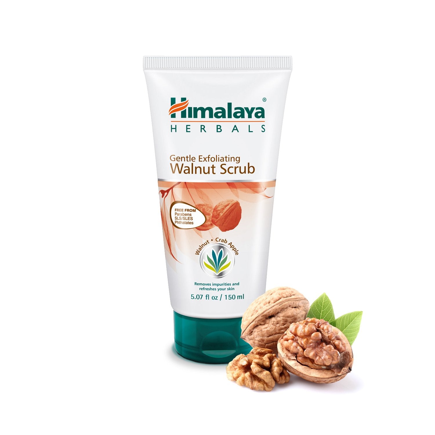 Himalaya Gentle Exfoliating Walnut Facial Scrub for Oily Skin, Free from Parabens, SLS/SLES and Phthalates 5.07 oz (150 ml)