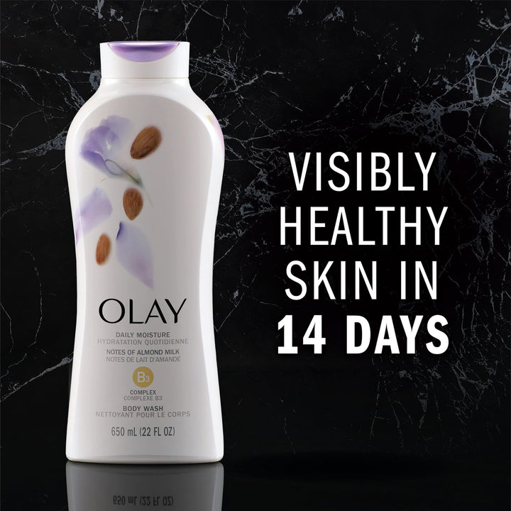 Daily Moisture Almond Milk : Olay Daily Moisture with Almond Milk Body Wash, 22 oz, (4 Count)