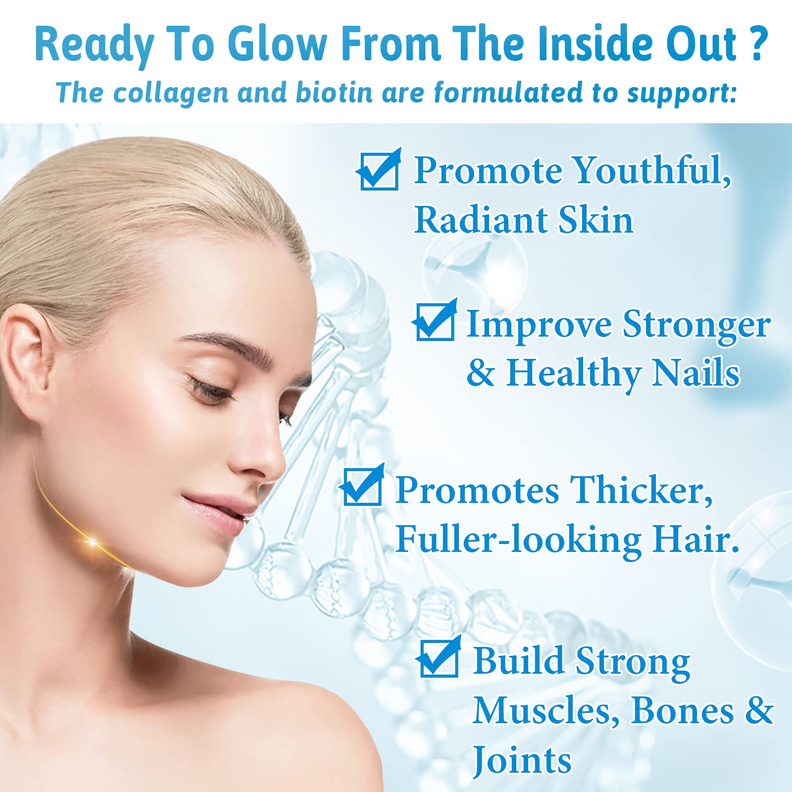 2 Pack Biotin Gummies with Collagen & Keratin for Hair Skin Nails- Women Men, Kids - 120 Blueberry Flavored Gummies