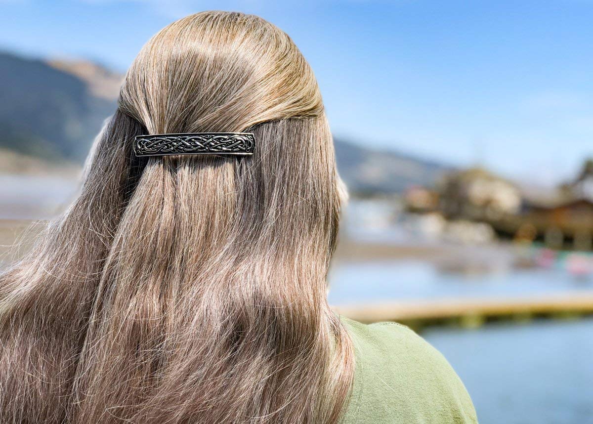 Hair Clip | Barrette | Celtic Bar | Handmade in the USA by Oberon Design