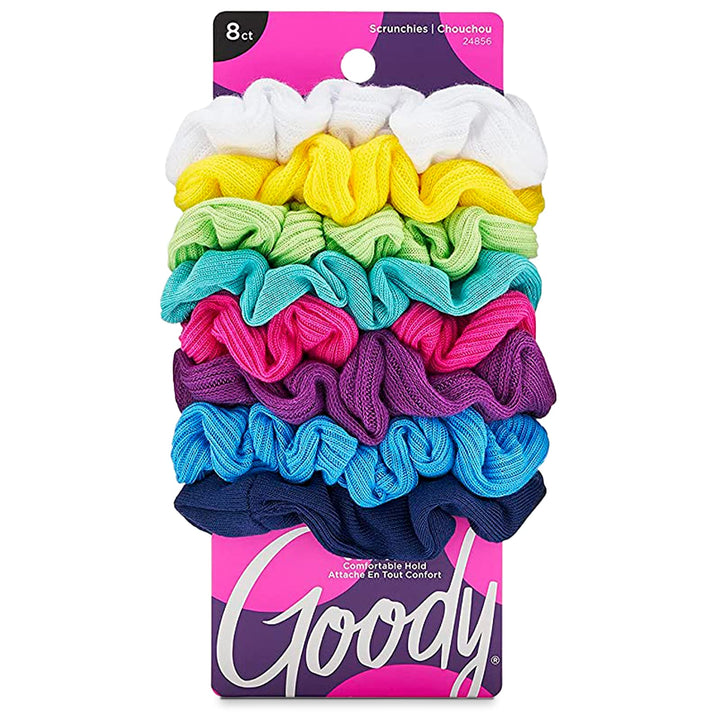 Goody Ouchless Scrunchie Jersey, Variety, 8 Count, Colors May Vary by Goody Ouchless
